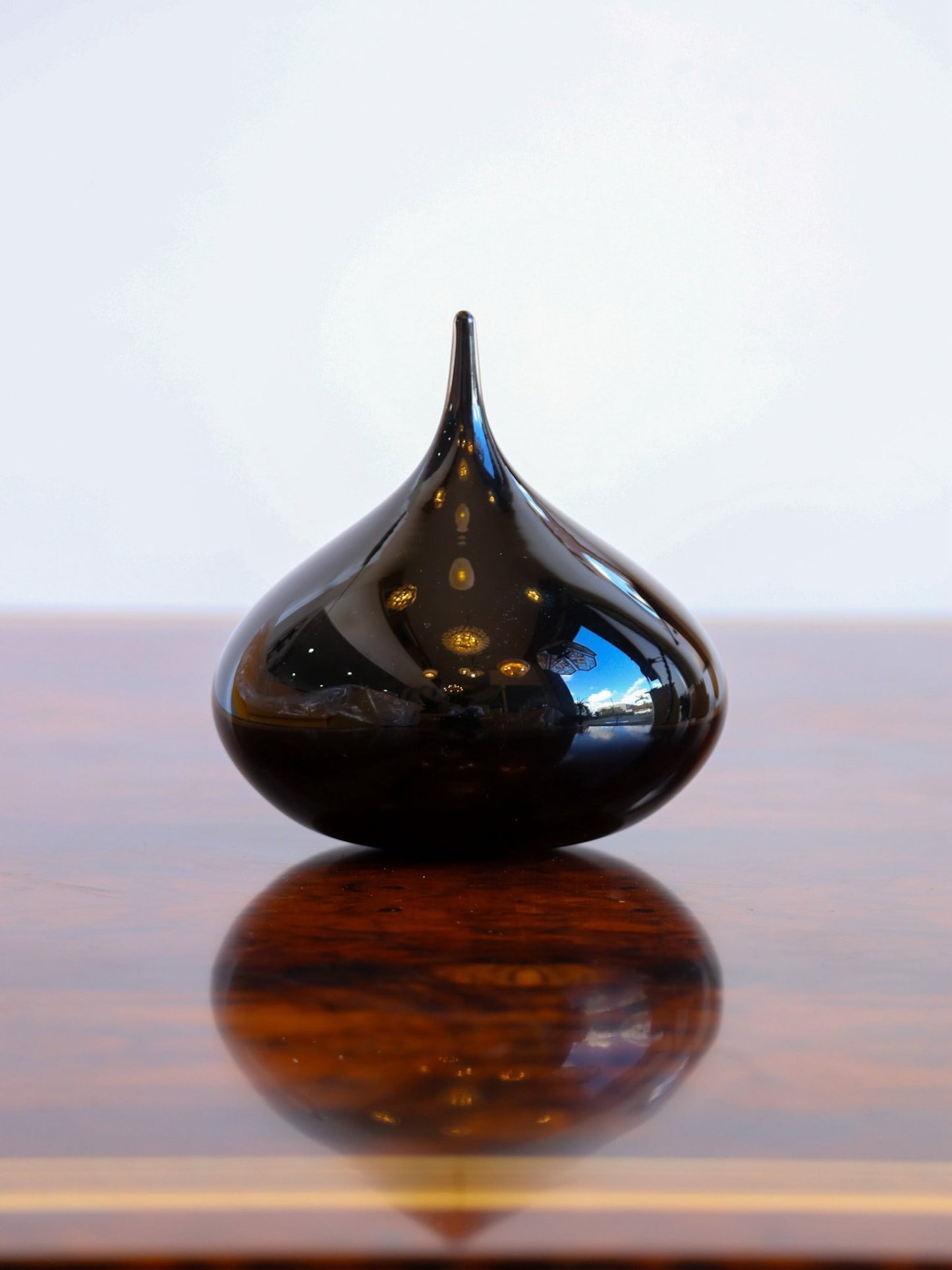 Black Murano Glass Sculptural Vase, Italy 1970s - Lumini Collections