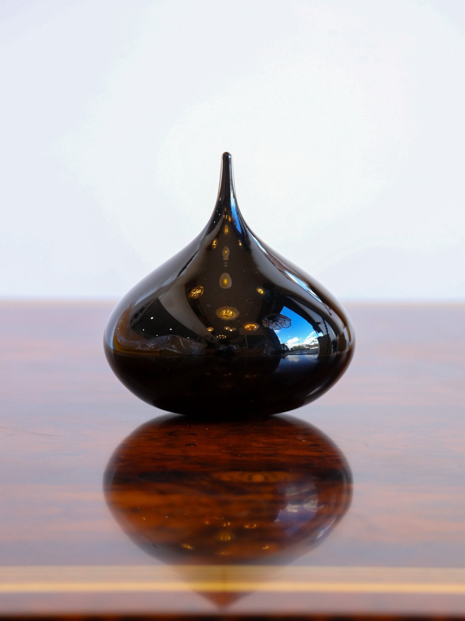 Black Murano Glass Sculptural Vase, Italy 1970s - Lumini Collections