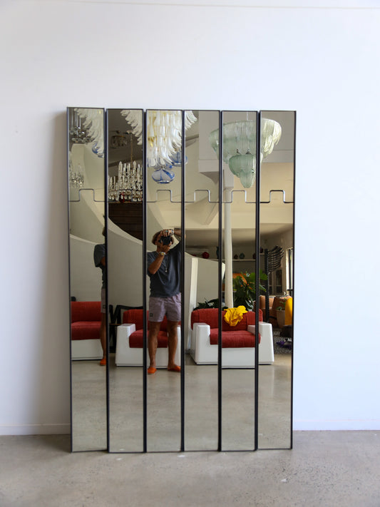 Gronda Modular Mirrors with Coat Hanger by Luciano Bertoncini for Elco