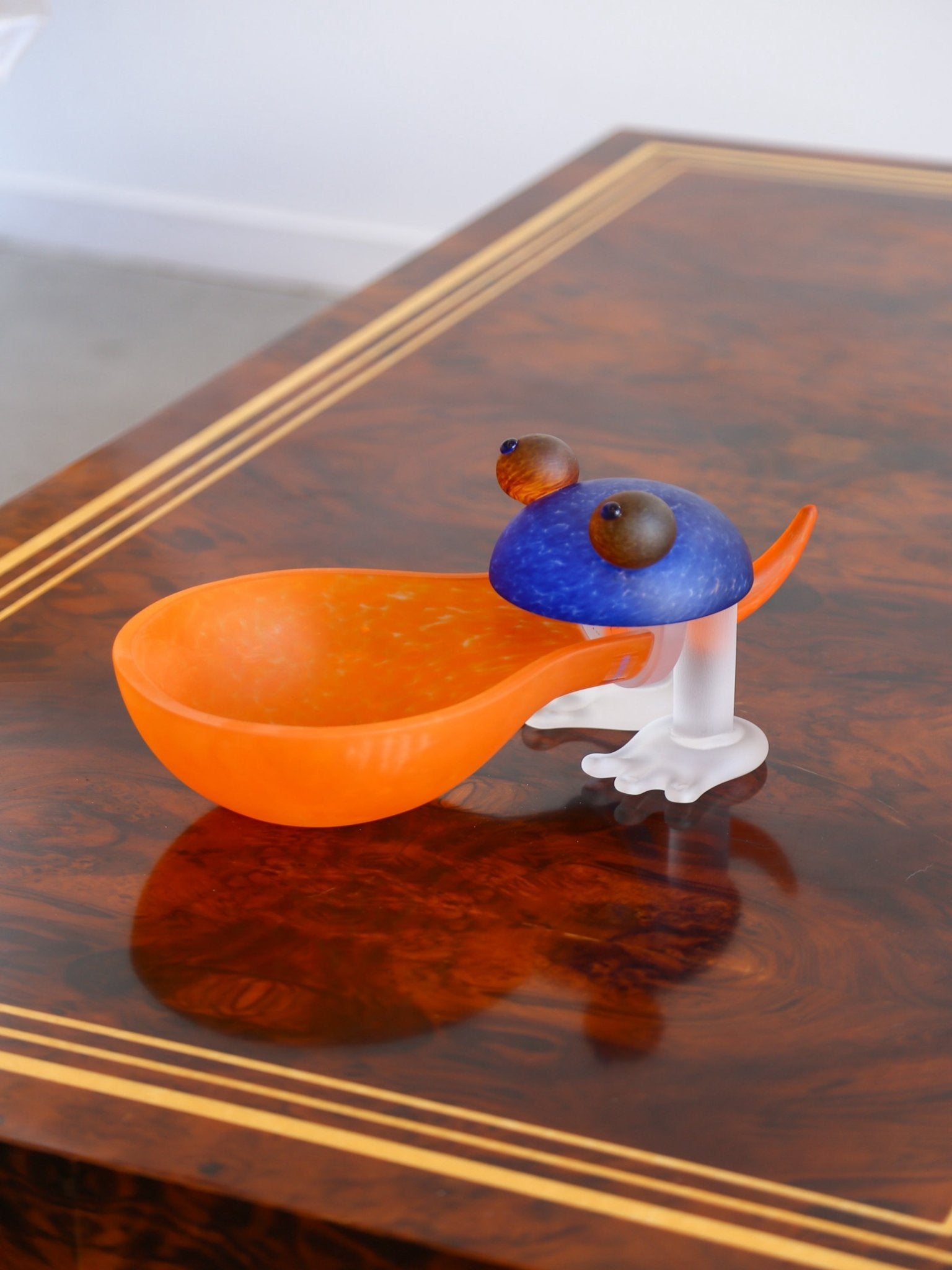 Murano Art Glass Frog Bowl Sculpture, Italy 1980s - Lumini Collections