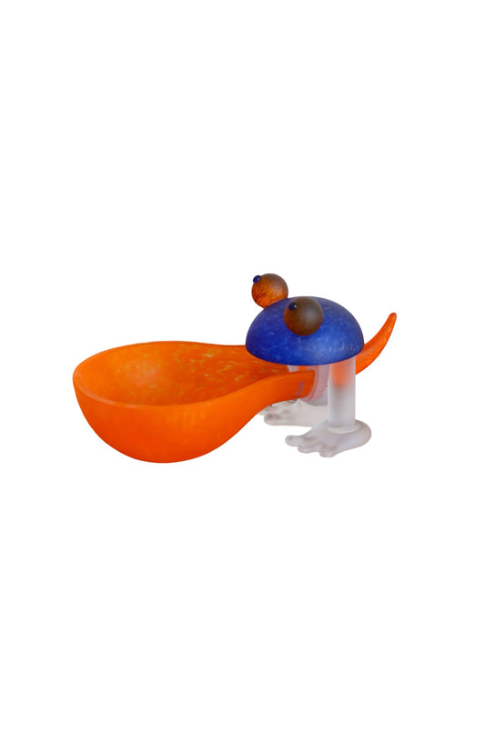 Murano Art Glass Frog Bowl Sculpture, Italy 1980s - Lumini Collections