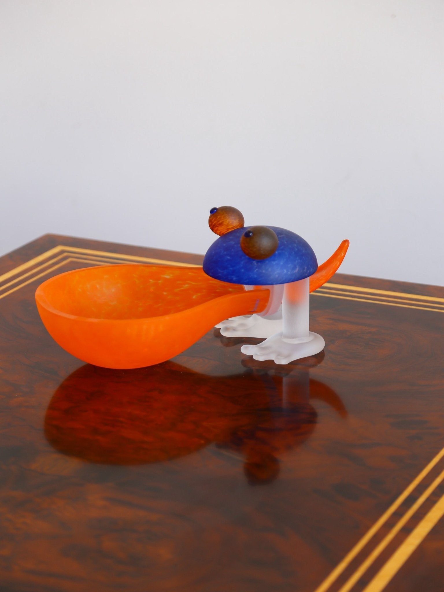 Murano Art Glass Frog Bowl Sculpture, Italy 1980s - Lumini Collections