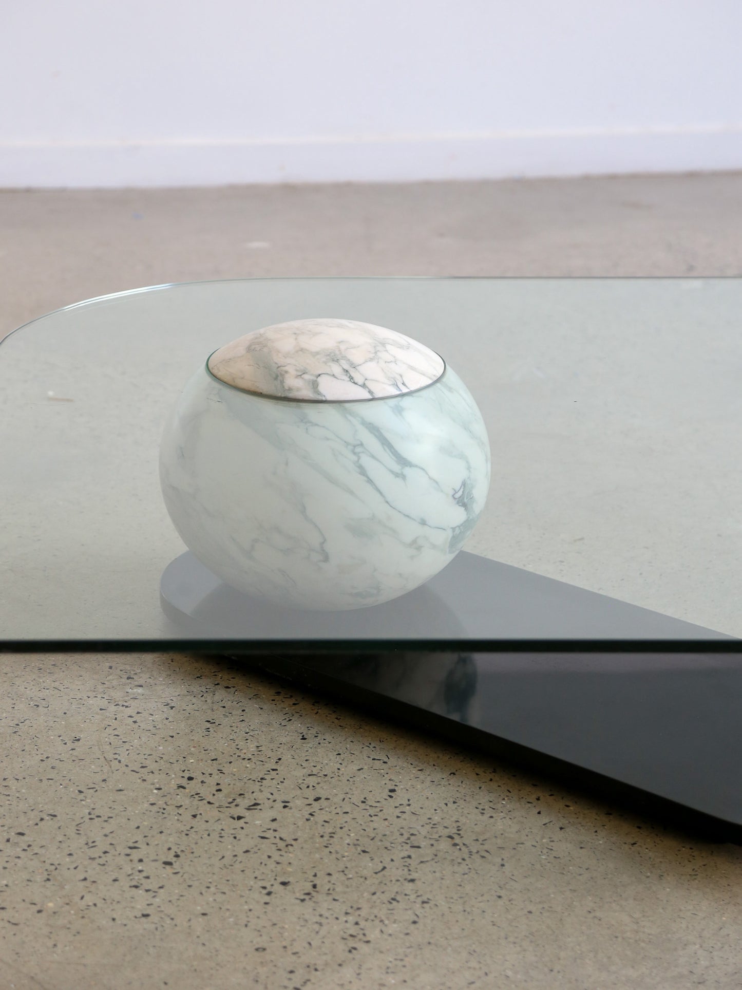 Marble and Glass Coffee Table by Fratelli Longhi