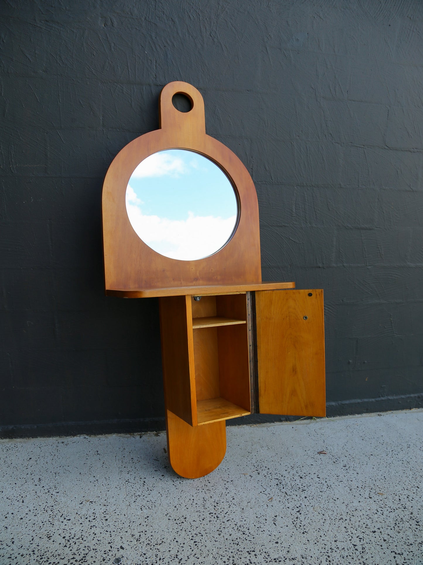 Italian Mid-Century Tempus Mirror Cabinet by Ettore Sottsass for Poltronova, 1960s