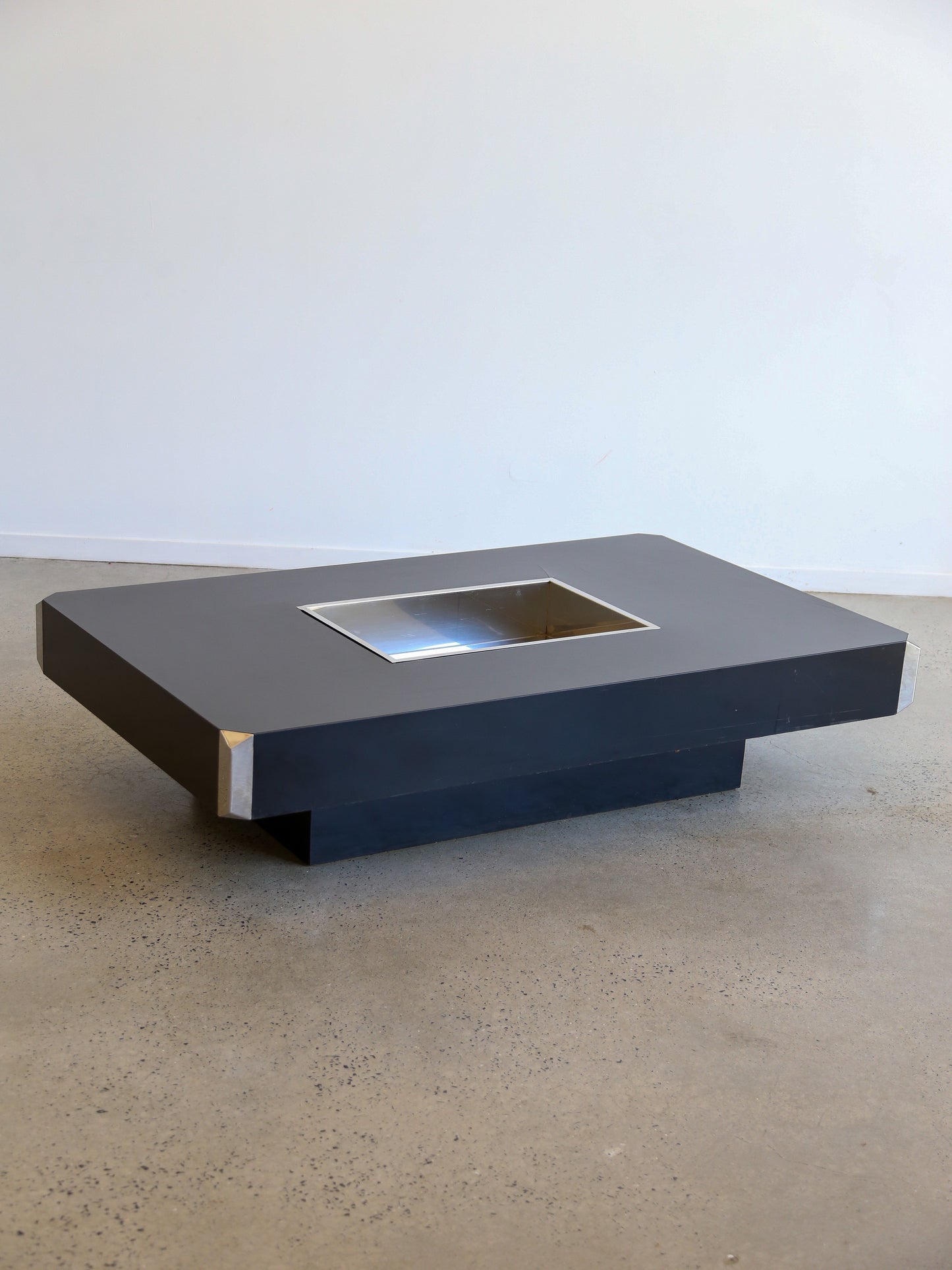 "Alveo" by Willy Rizzo for Mario Sabot Coffee Table 1970s