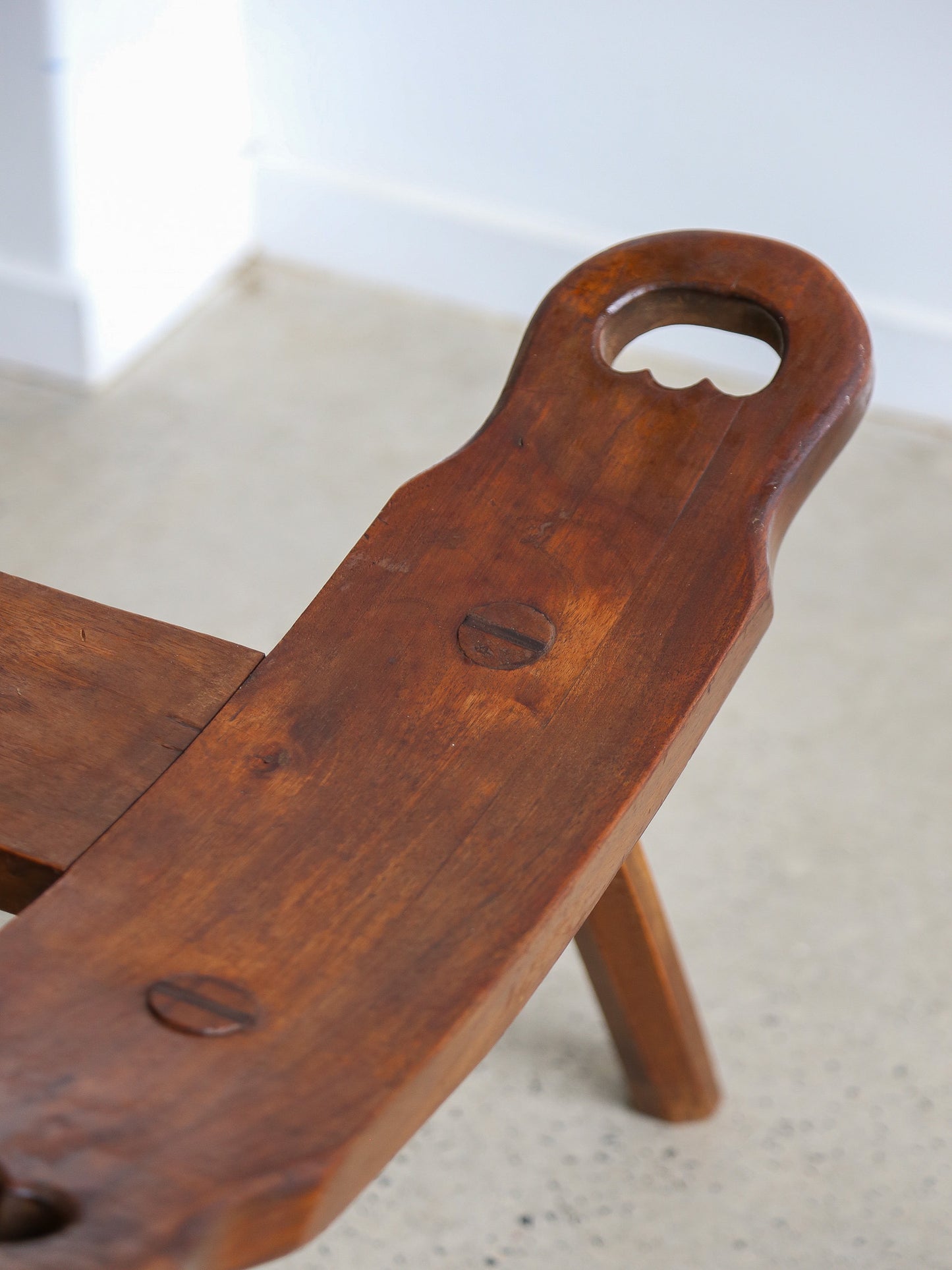 Brutalist Spanish Midcentury Sculptural Tripod Chair