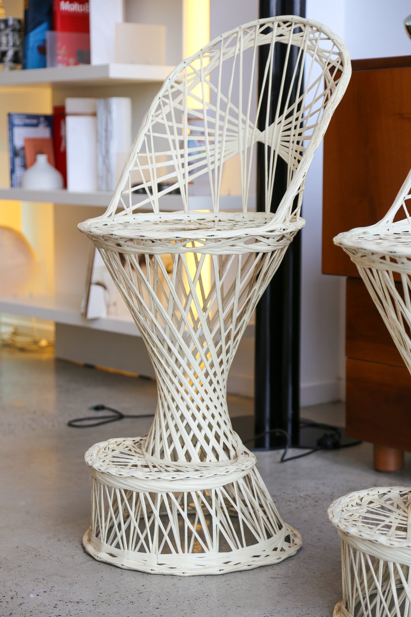 Russell Woodard Spun Fiberglass Bar Stools
