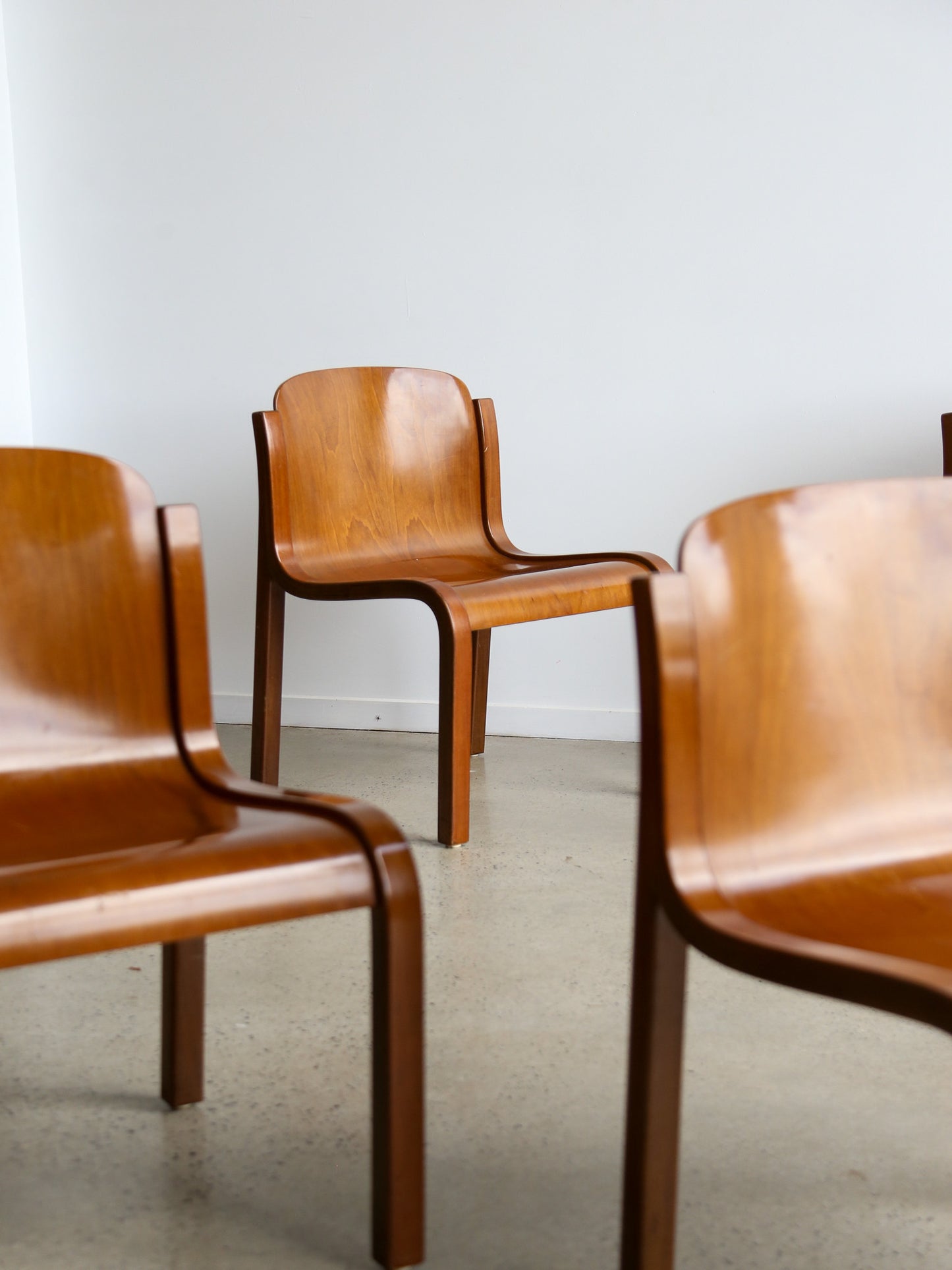 Mito Chairs by Carlo Bartoli for Tisettanta Set of Four