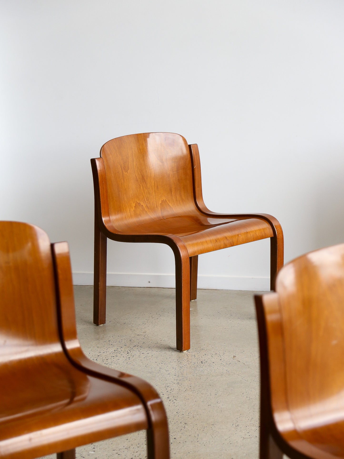 Mito Chairs by Carlo Bartoli for Tisettanta Set of Four