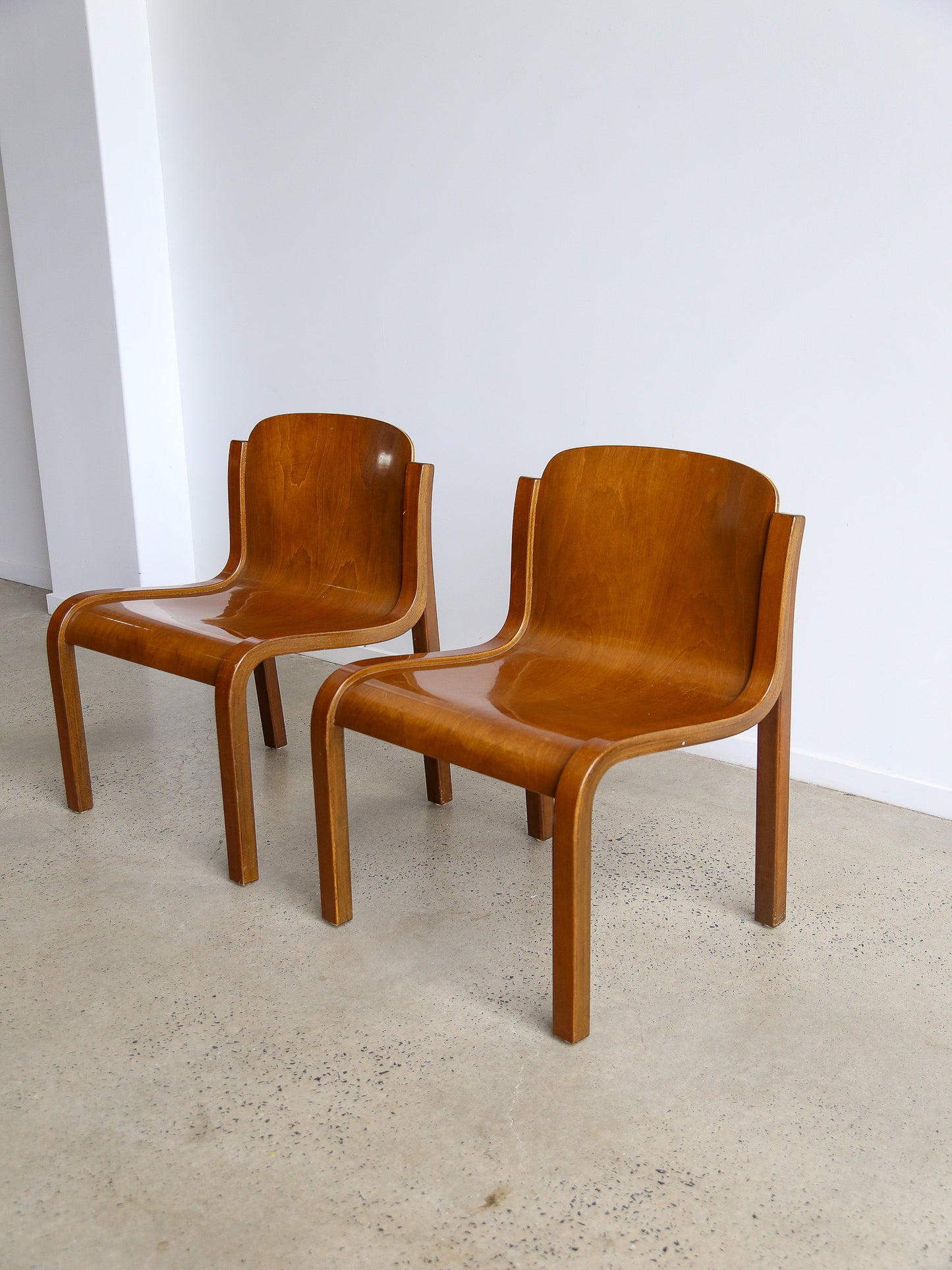 Mito Chairs by Carlo Bartoli for Tisettanta Set of Four