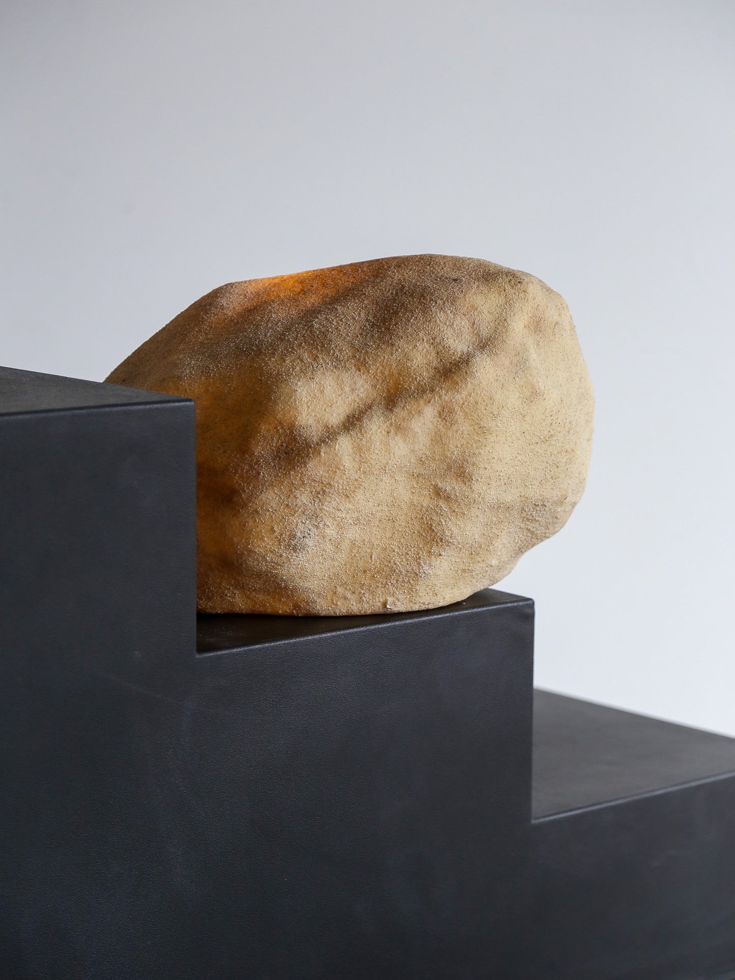 Rock Table Lamp by André Cazenave for Atelier A in Marble powder & Resin