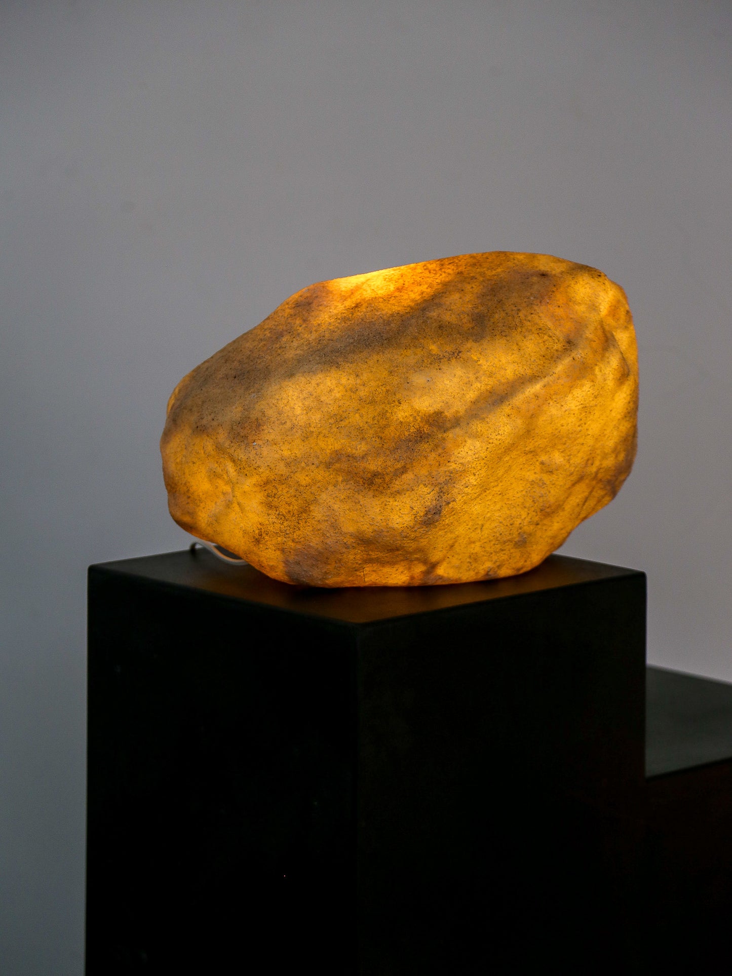 Rock Table Lamp by André Cazenave for Atelier A in Marble powder & Resin