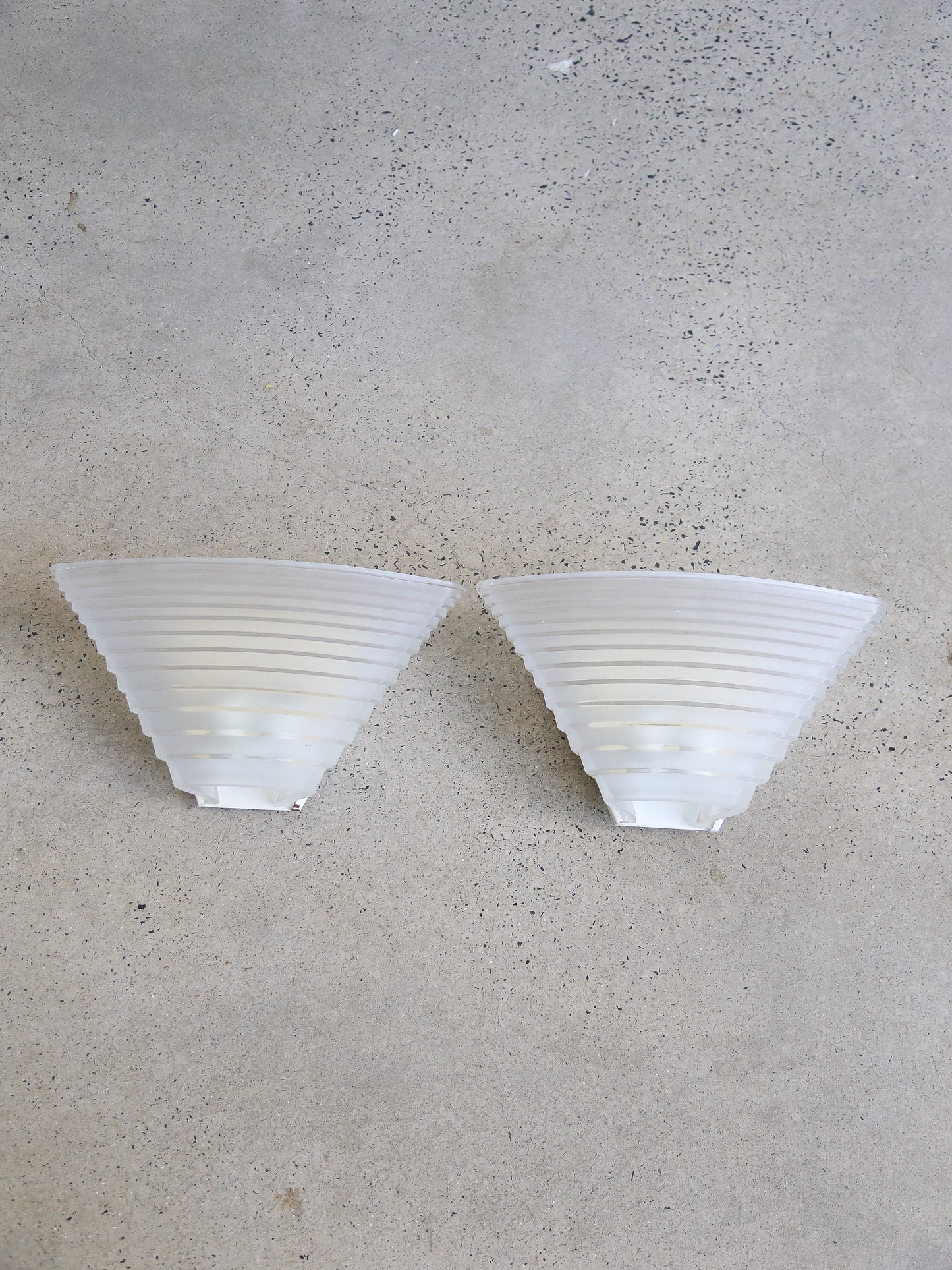 Murano Glass Pergamo 38 Sconces by Angelo Mangiarotti for Artemide Set of Two