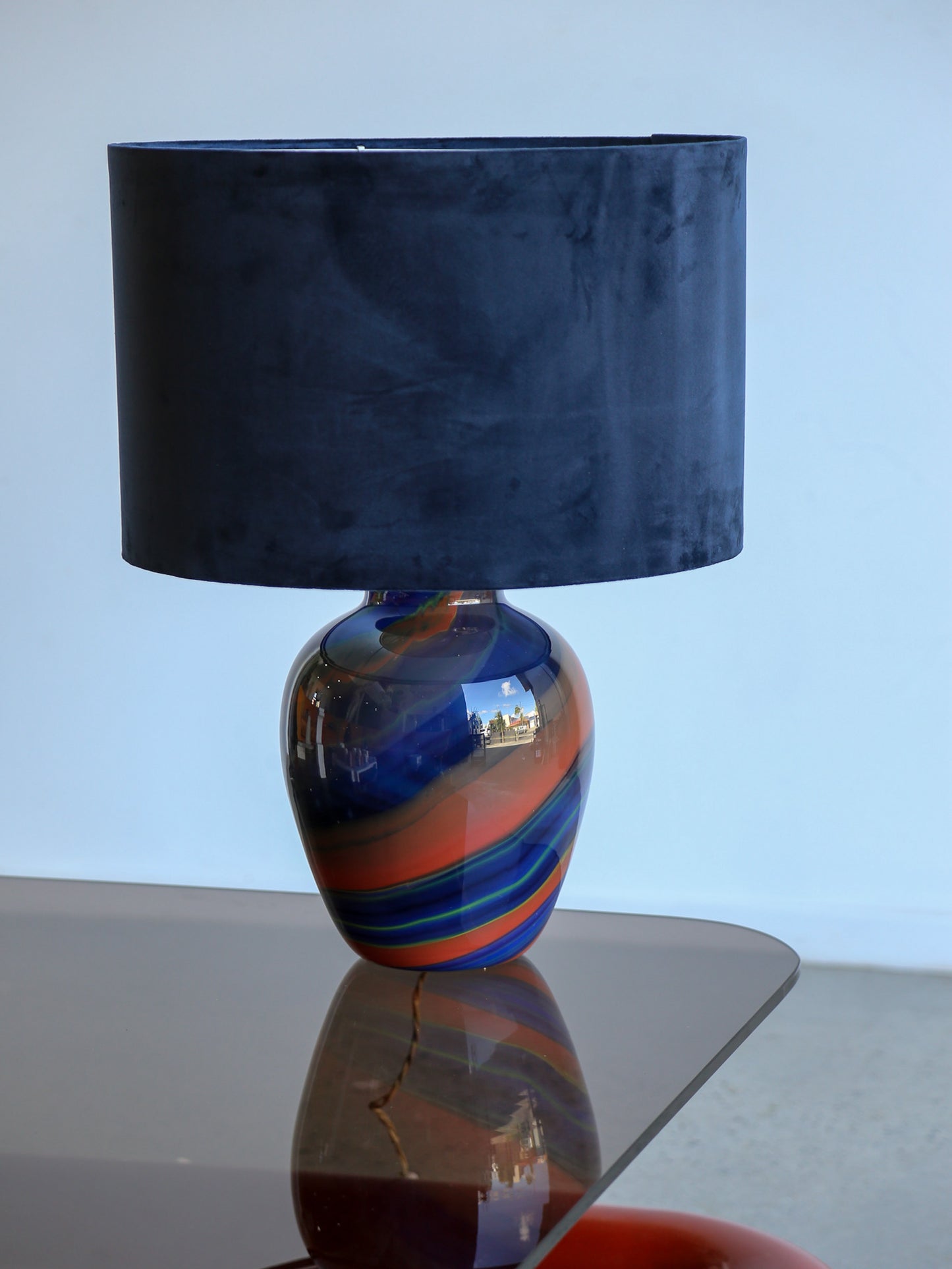 Ottavio Missoni Eos Hand-Blown Murano Glass Vase Table Lamp