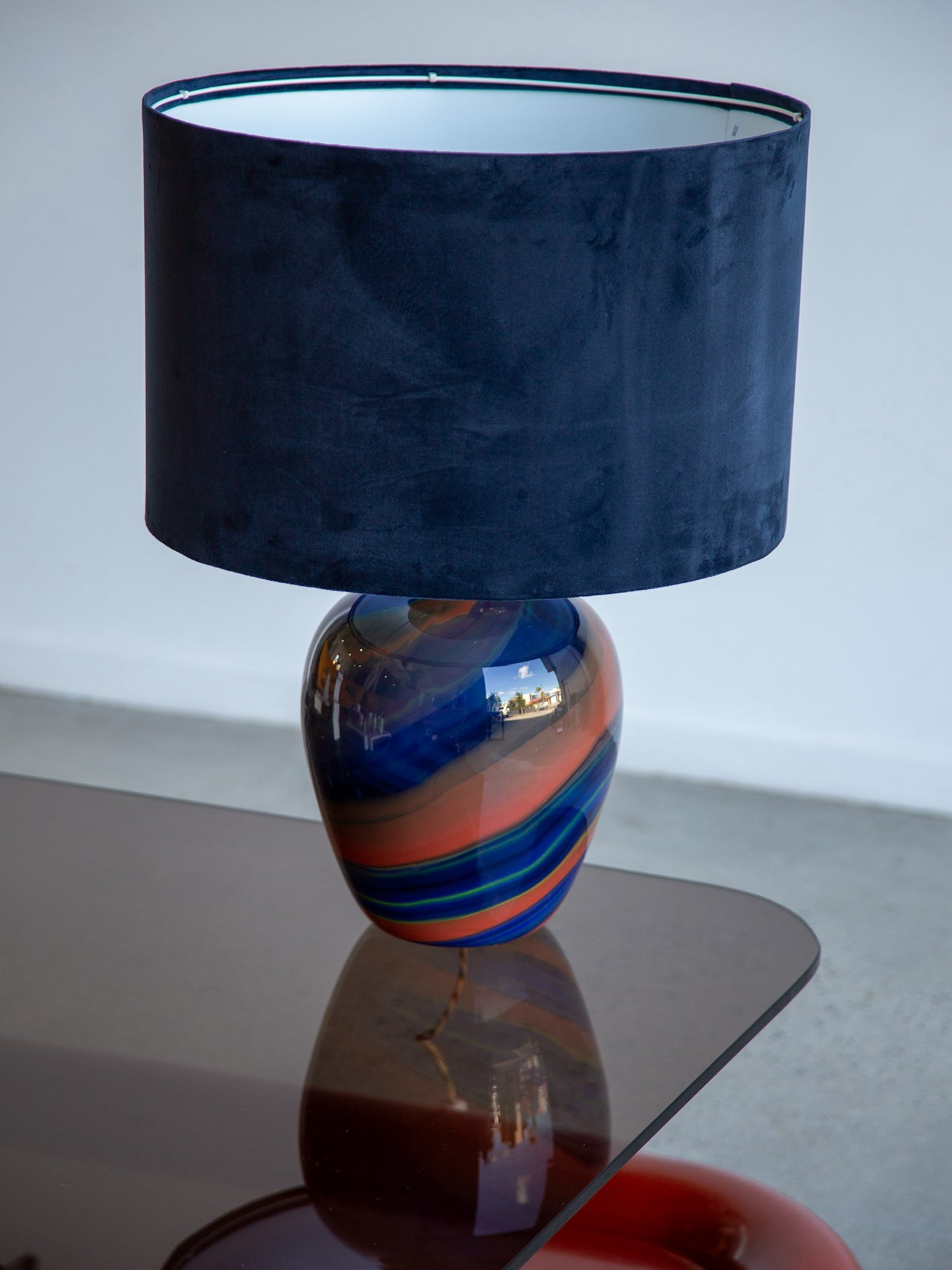 Ottavio Missoni Eos Hand-Blown Murano Glass Vase Table Lamp
