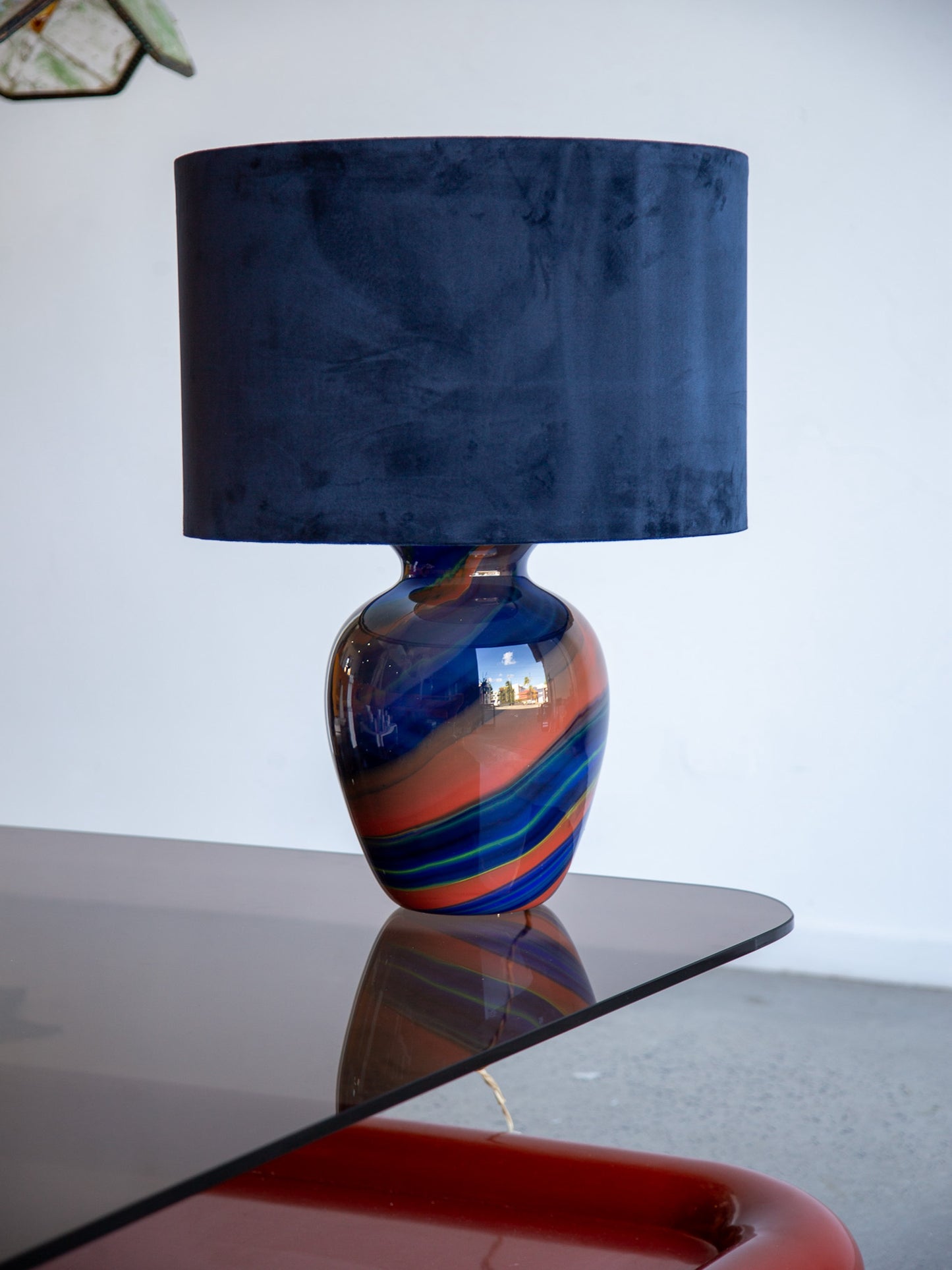 Ottavio Missoni Eos Hand-Blown Murano Glass Vase Table Lamp