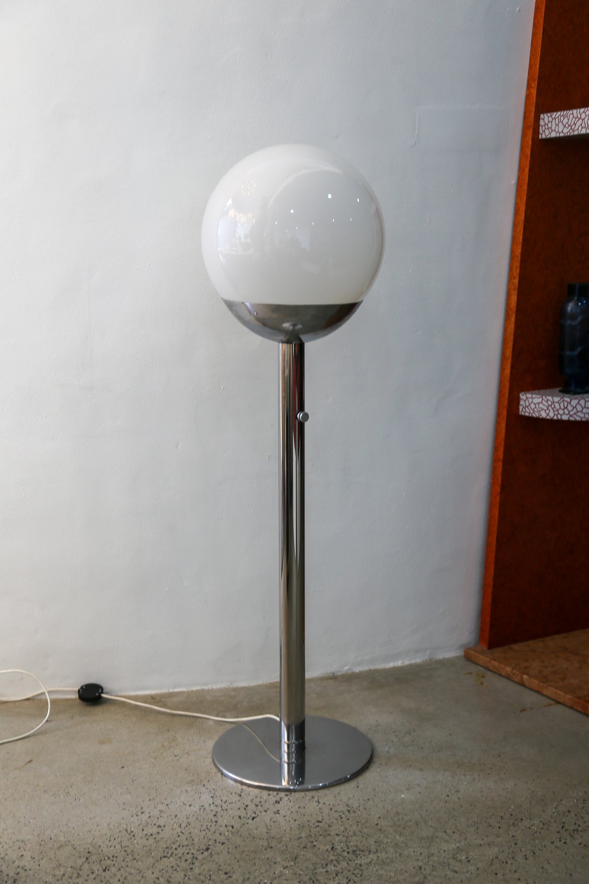 Pia Guidetti Glass Sphere Floor Lamp for Luci Milano, Italy - Lumini Collections