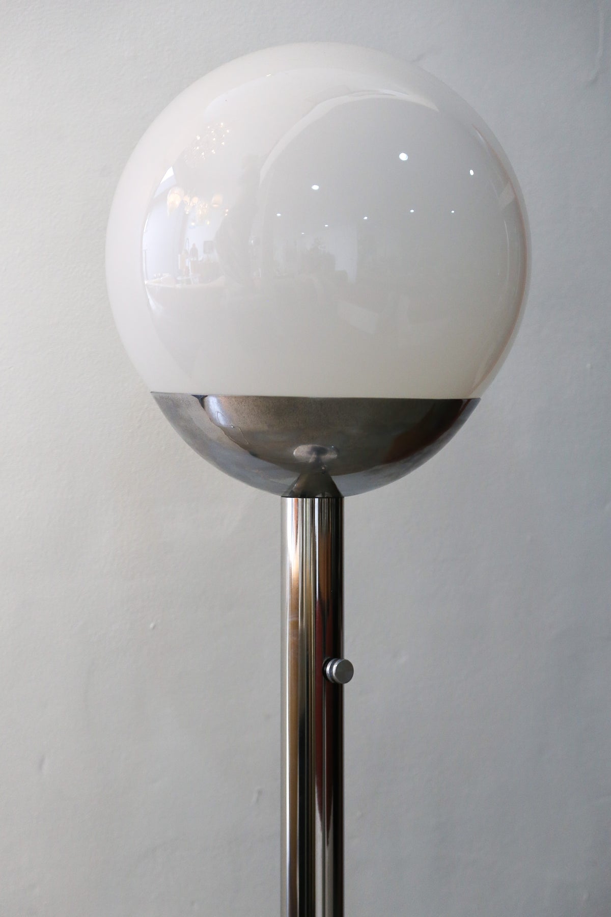 Pia Guidetti Glass Sphere Floor Lamp for Luci Milano, Italy - Lumini Collections
