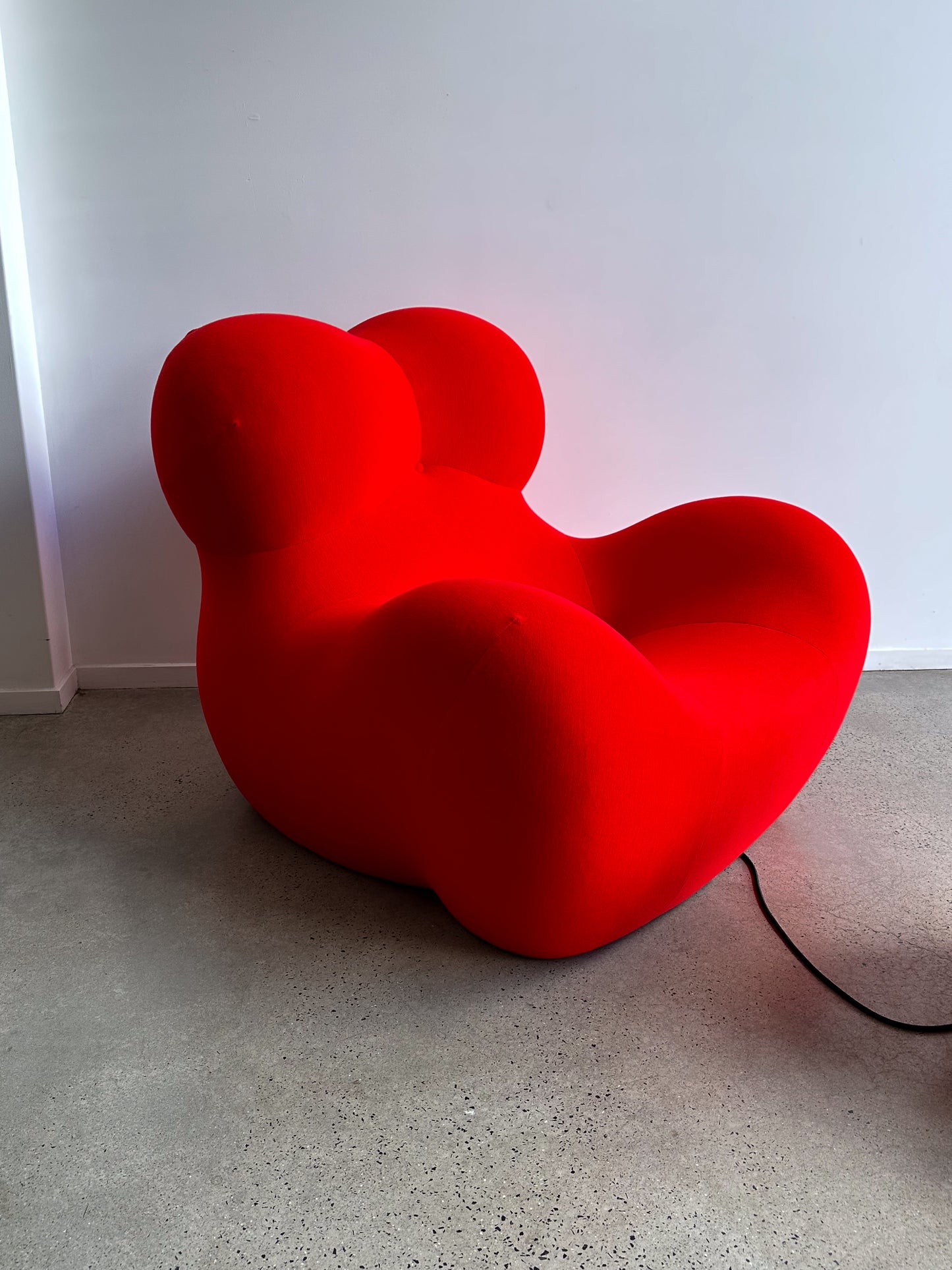 " UP 5 " by Gaetano Pesce for C&B Italia Red Armchair with Ottoman 1969