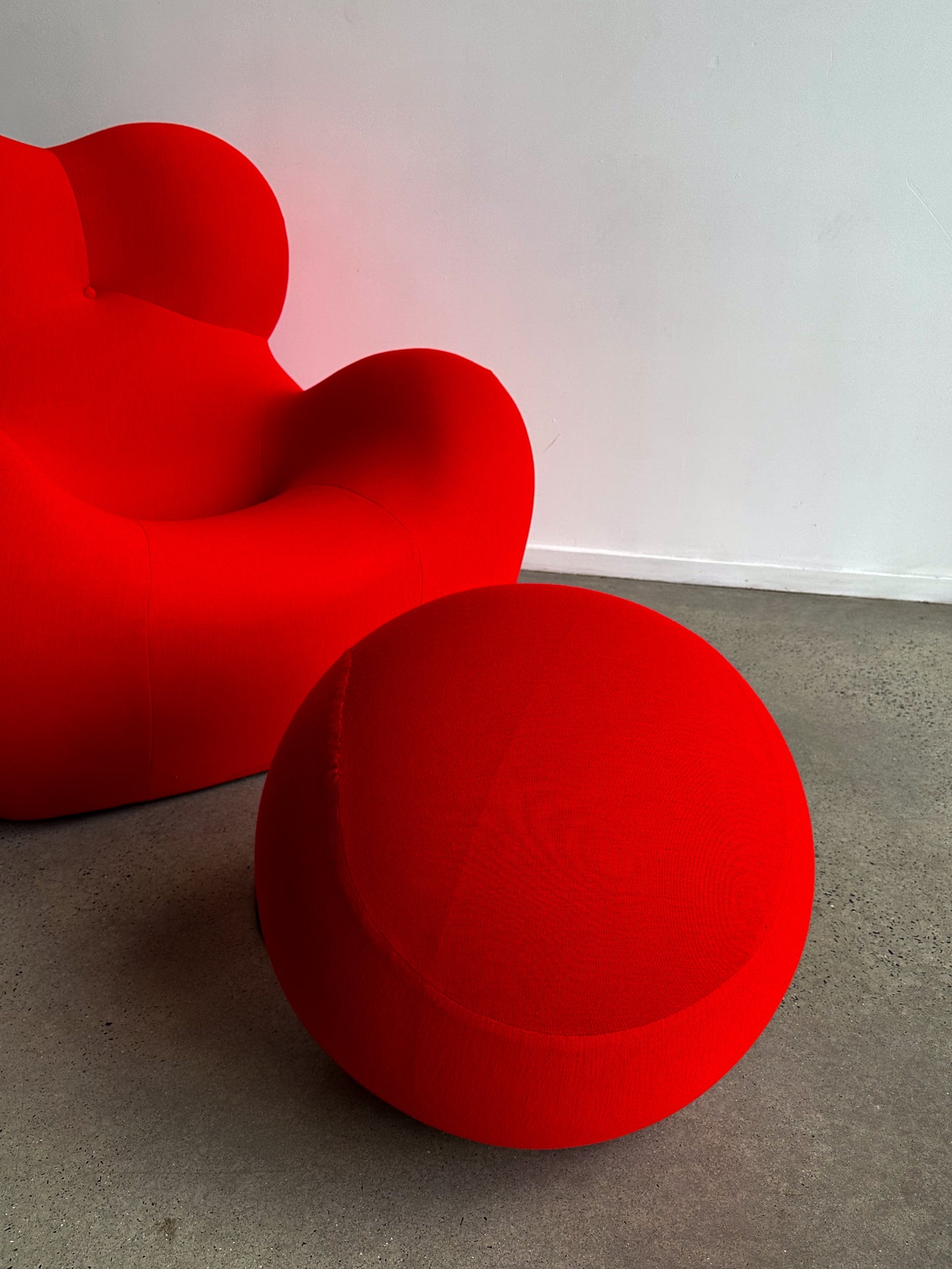 " UP 5 " by Gaetano Pesce for C&B Italia Red Armchair with Ottoman 1969