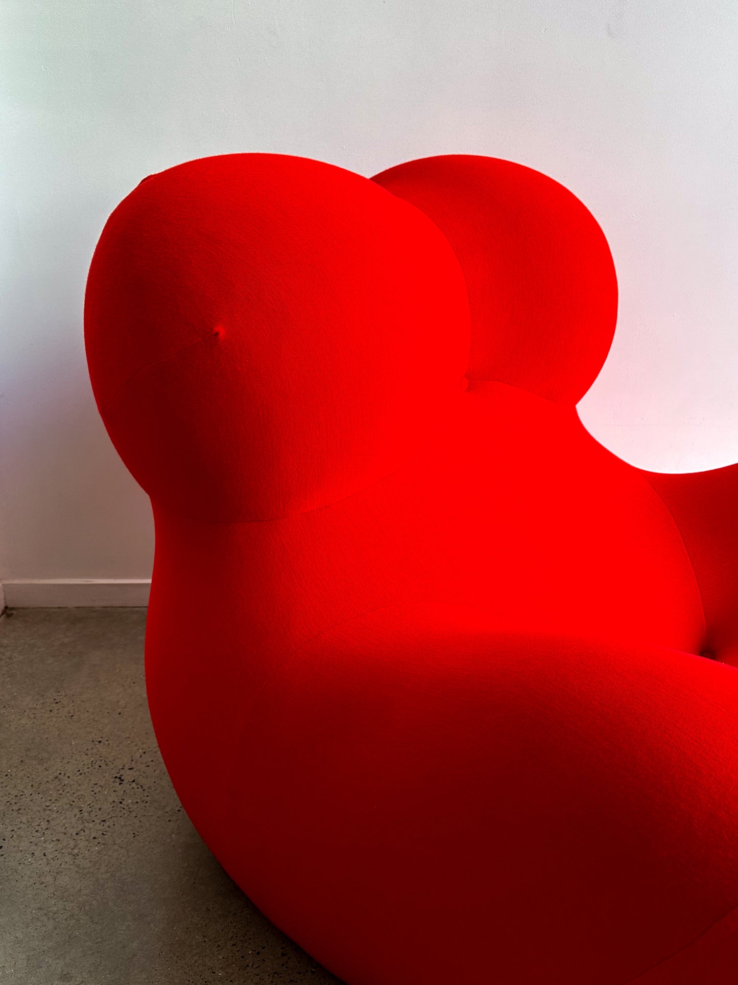 " UP 5 " by Gaetano Pesce for C&B Italia Red Armchair with Ottoman 1969