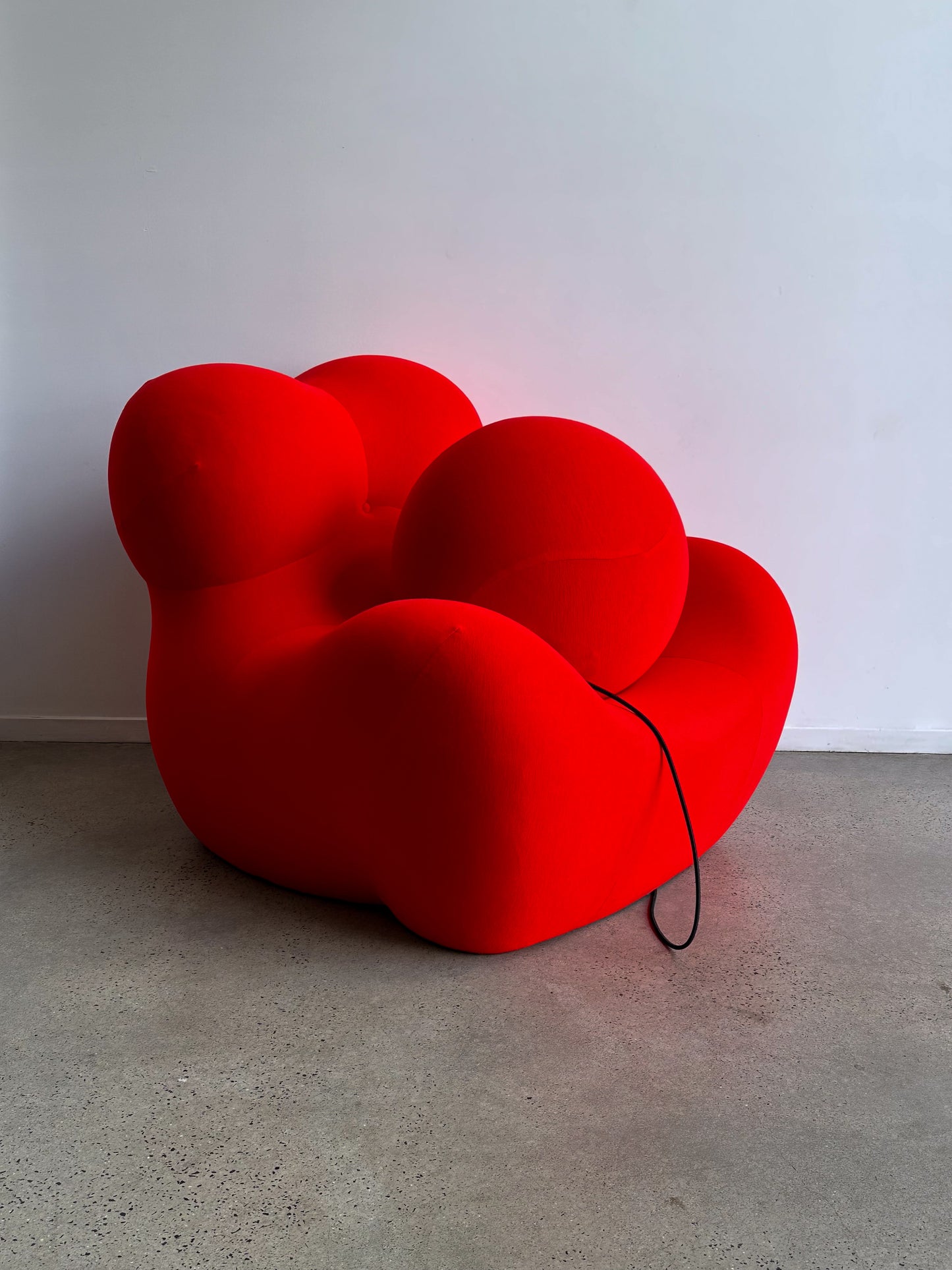 " UP 5 " by Gaetano Pesce for C&B Italia Red Armchair with Ottoman 1969