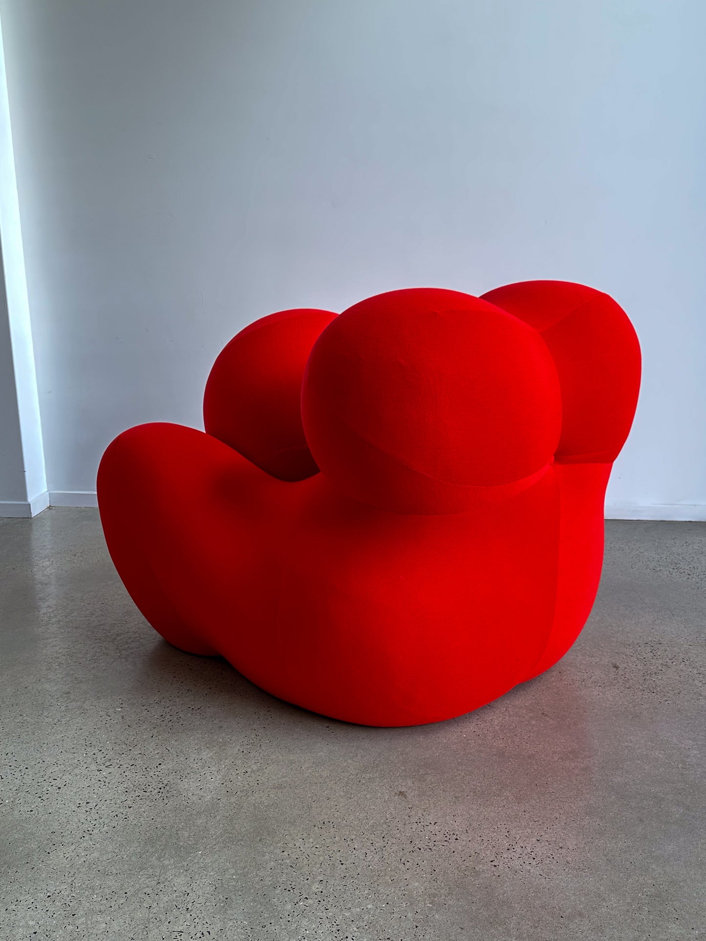 " UP 5 " by Gaetano Pesce for C&B Italia Red Armchair with Ottoman 1969