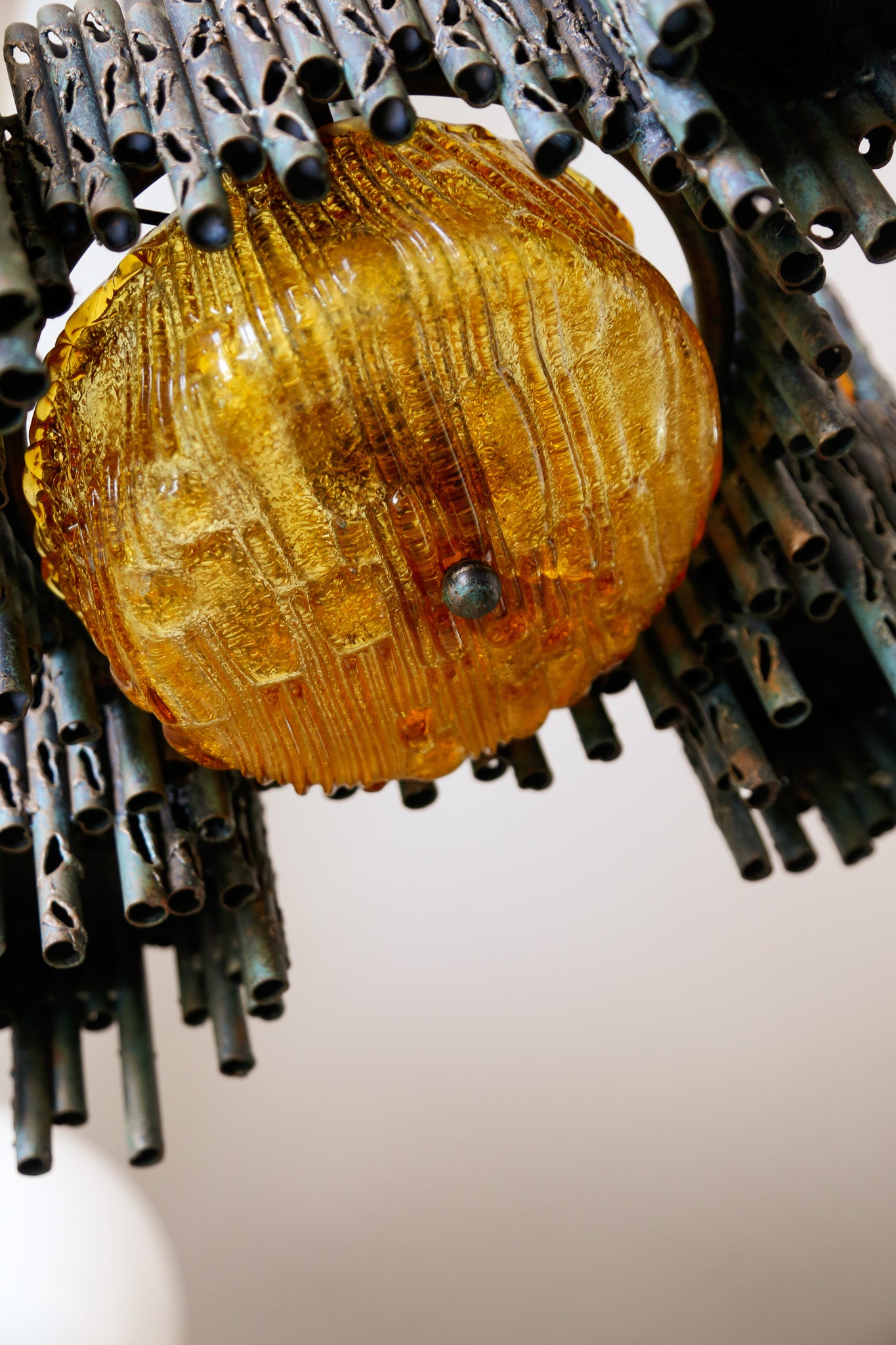 Marcello Fantoni Brutalist Chandelier, 1960s
