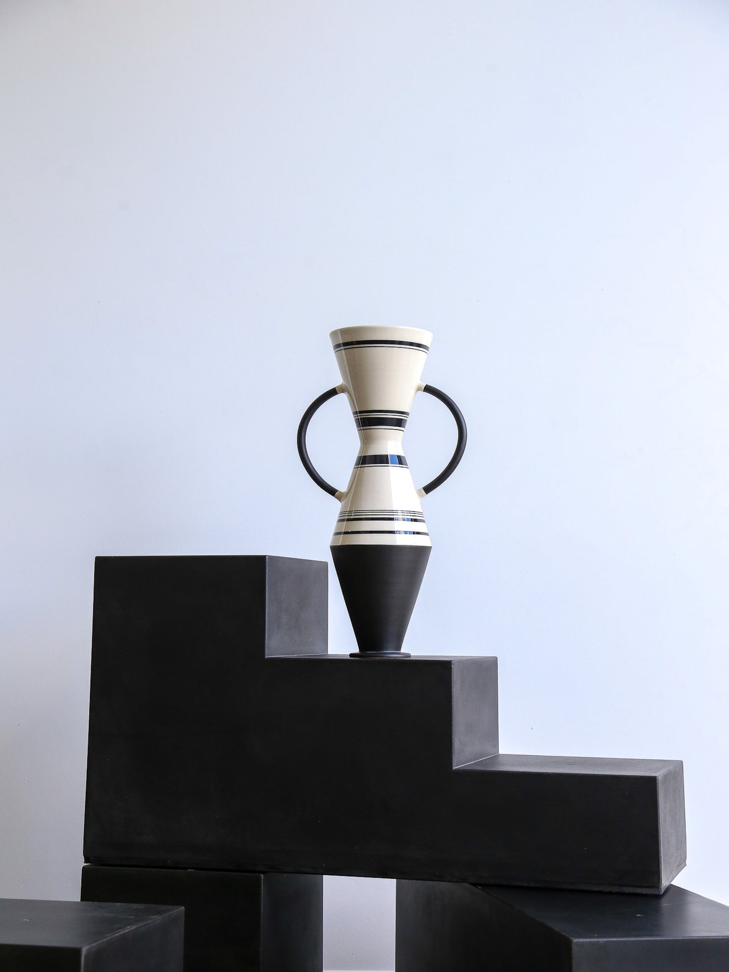 Rometti Amphora Clay Vase by Ugo La Pietra