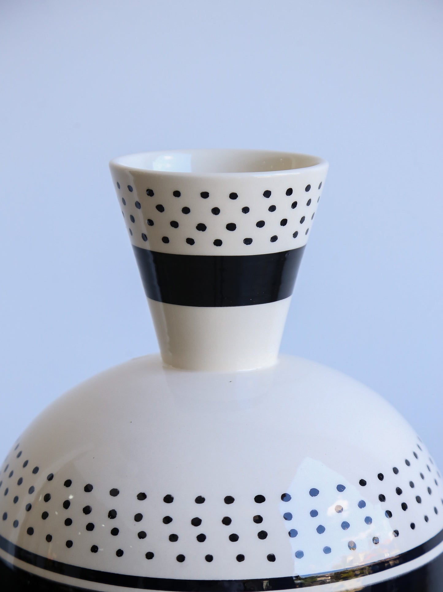 Ugo La Pietra for Rometti Aryballos Vase Ceramic
