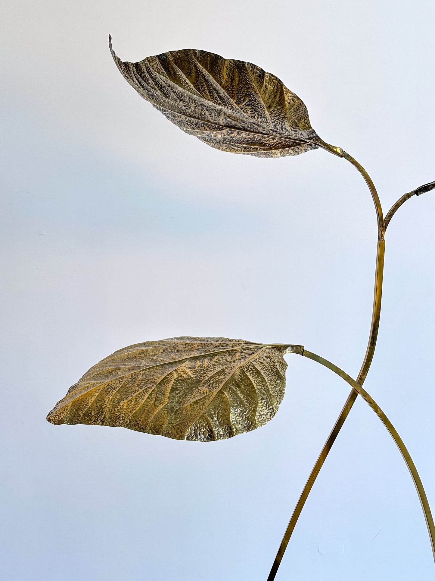 Carlo Giorgi for Bottega Gadda Rabarbaro Brass Three Leaf Floor Lamp