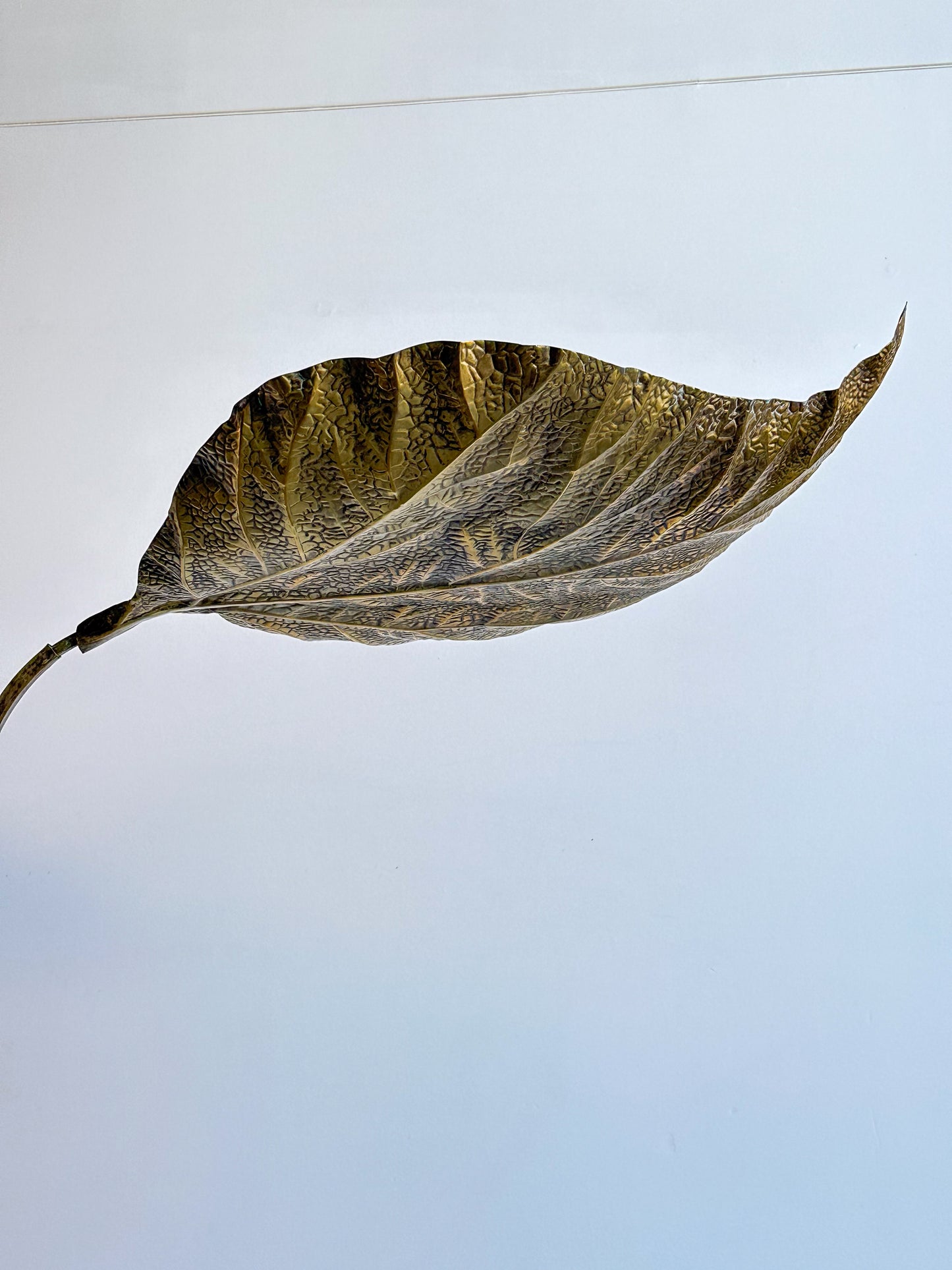 Carlo Giorgi for Bottega Gadda Rabarbaro Brass Three Leaf Floor Lamp