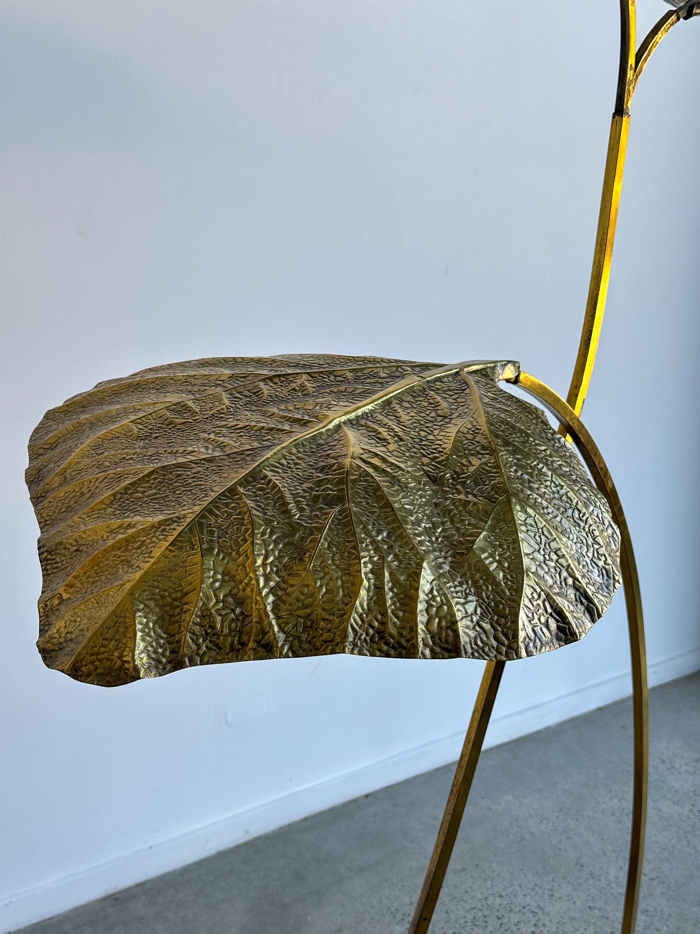 Carlo Giorgi for Bottega Gadda Rabarbaro Brass Three Leaf Floor Lamp