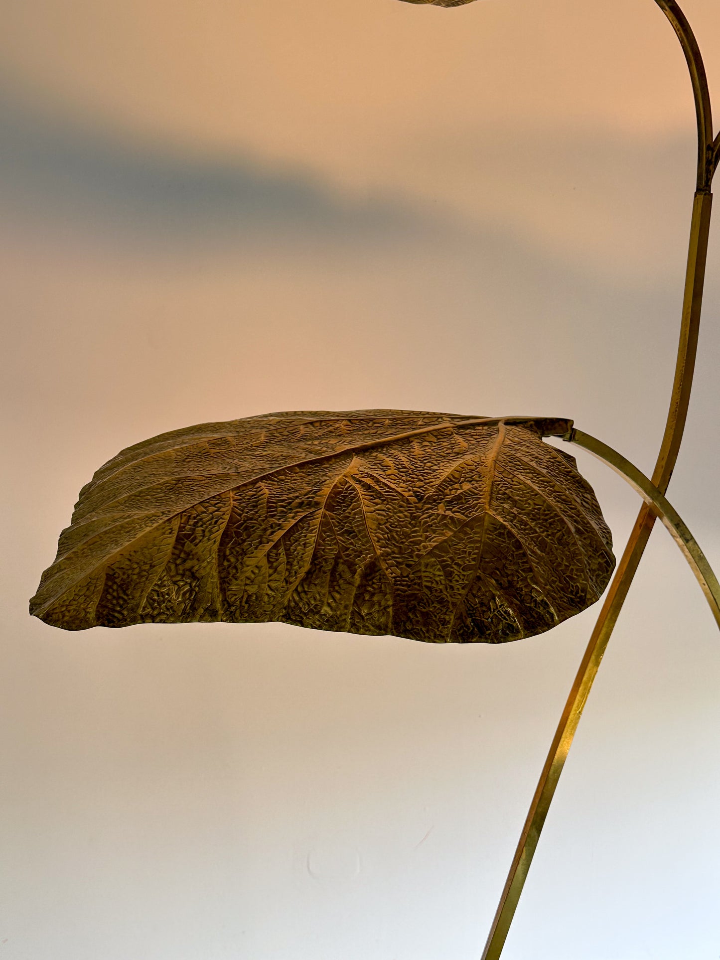 Carlo Giorgi for Bottega Gadda Rabarbaro Brass Three Leaf Floor Lamp