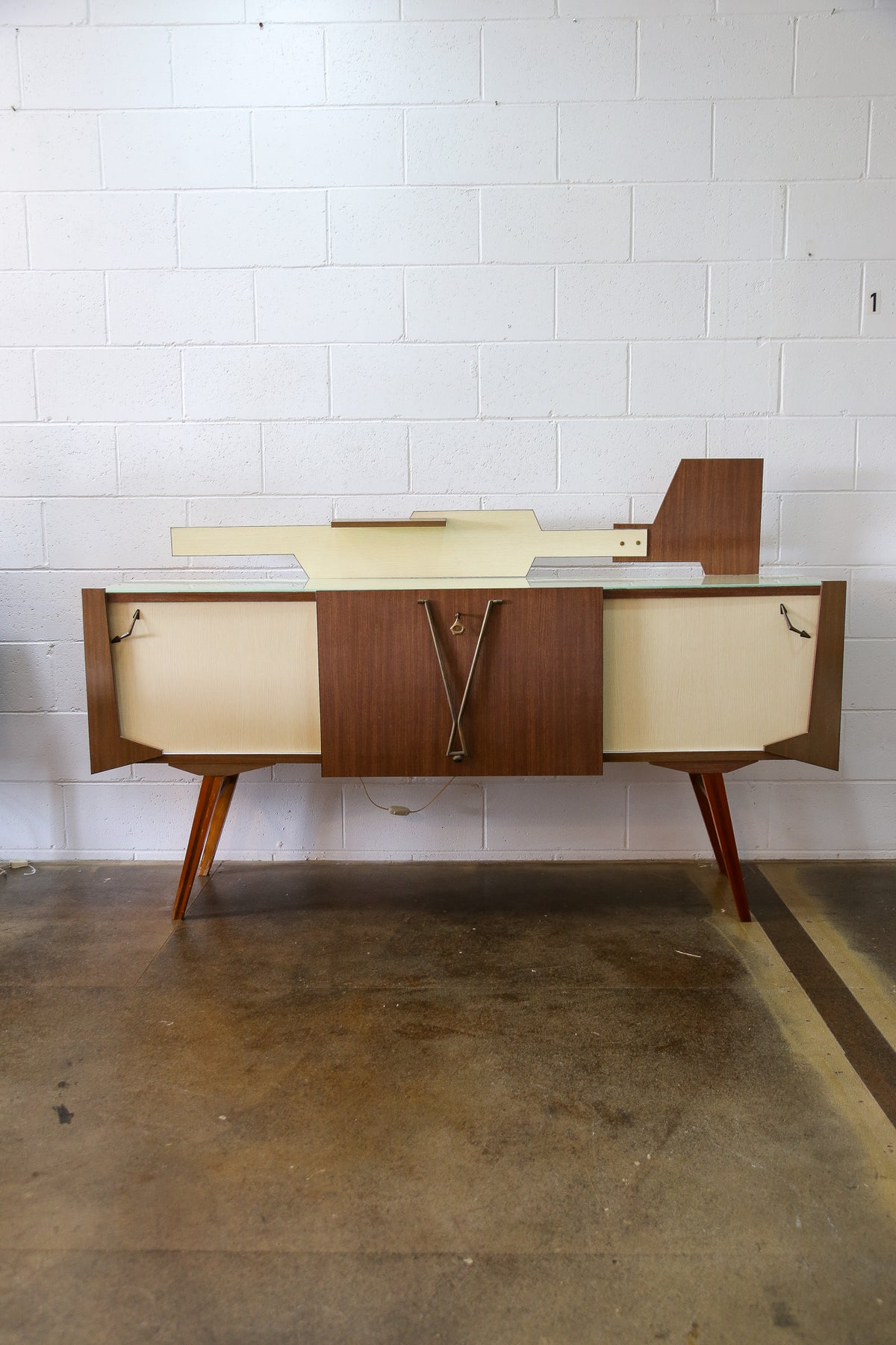 Italian Mid-Century Modern Sideboard With Bar Cabinet, 1960s