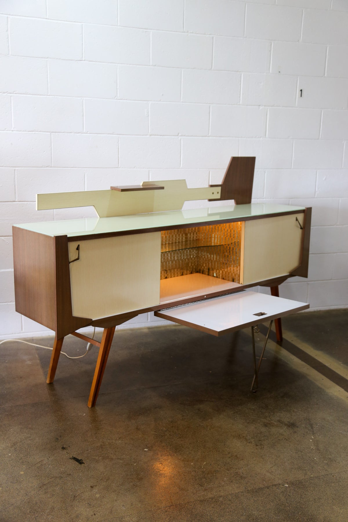 Italian Mid-Century Modern Sideboard With Bar Cabinet, 1960s