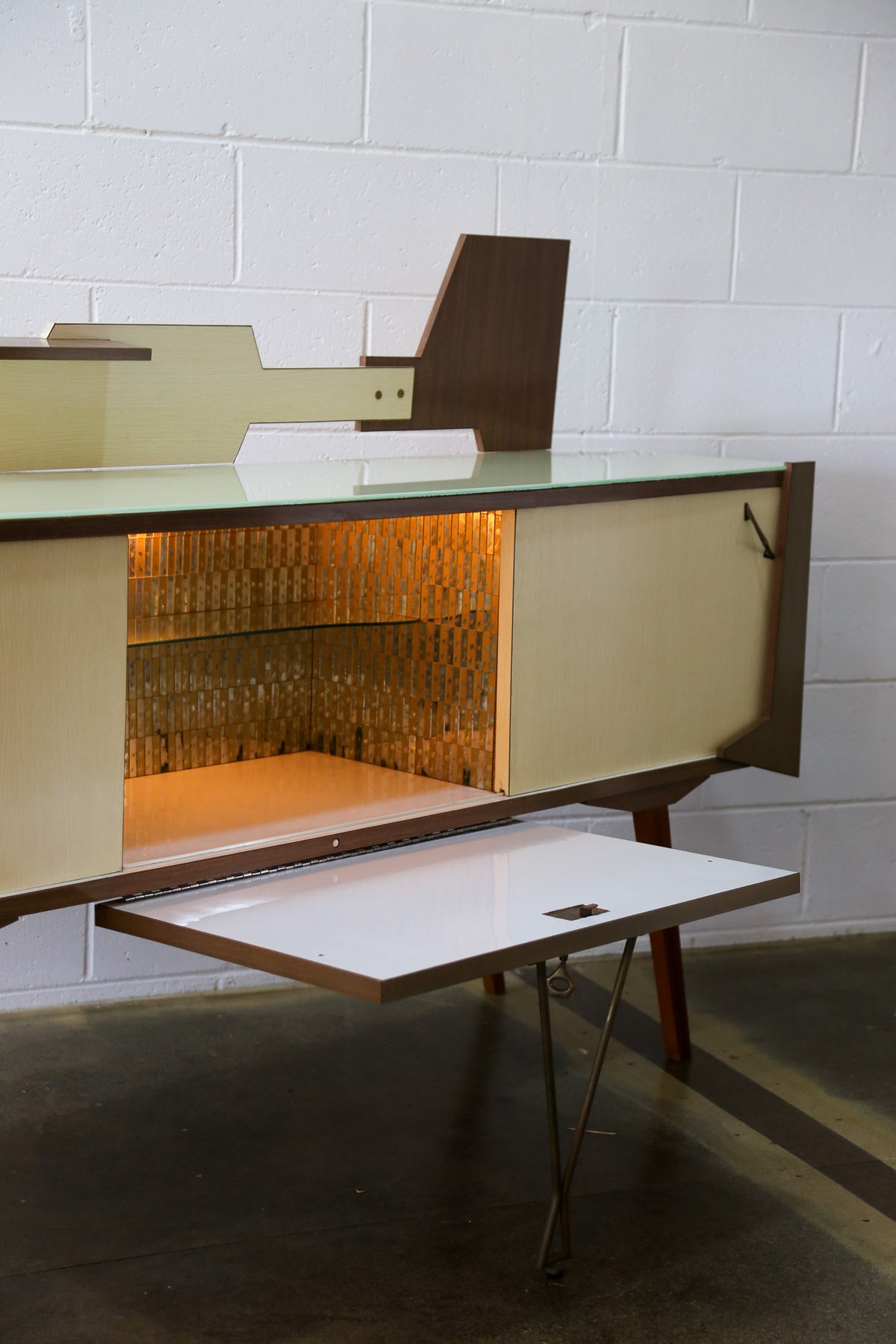 Italian Mid-Century Modern Sideboard With Bar Cabinet, 1960s