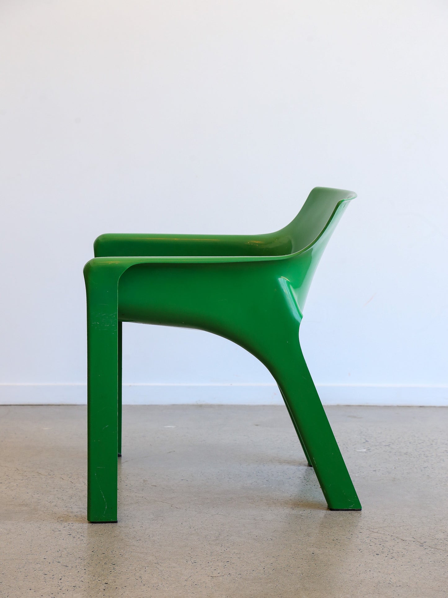 Gaudi Green Chair by Vico Magistretti for Artemide 1970s