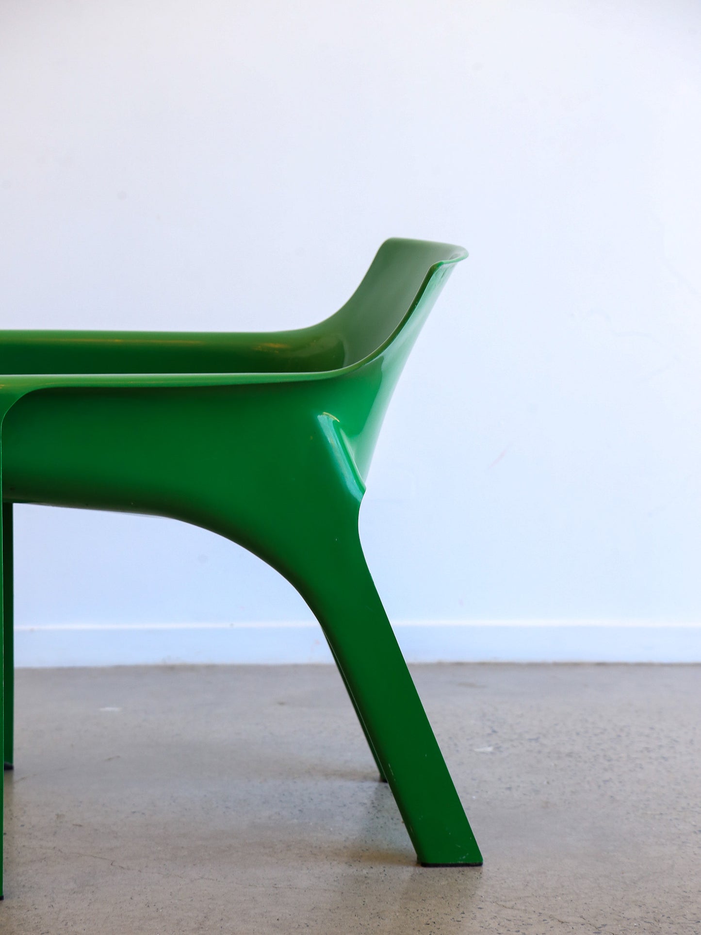 Gaudi Green Chair by Vico Magistretti for Artemide 1970s
