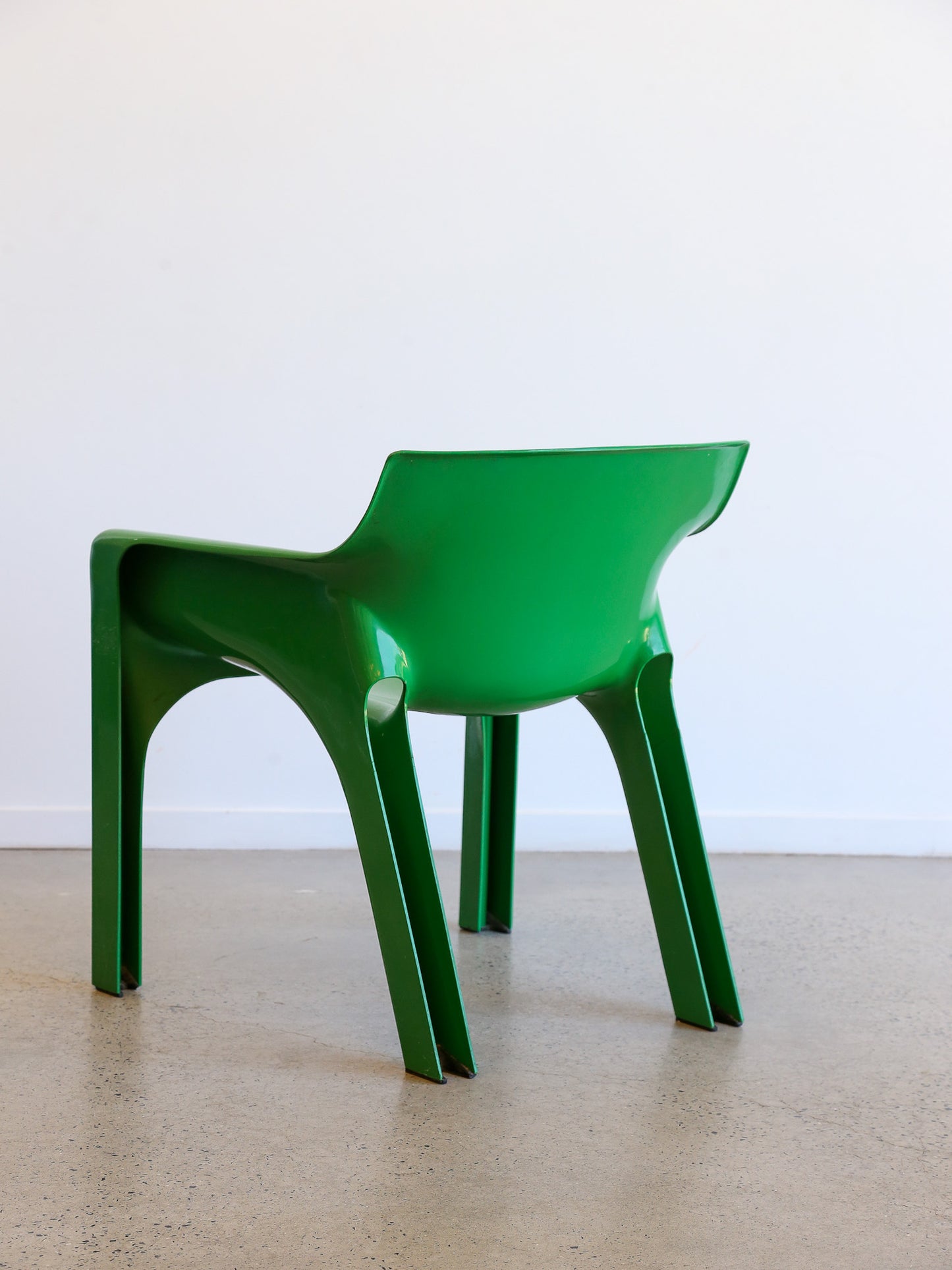 Gaudi Green Chair by Vico Magistretti for Artemide 1970s