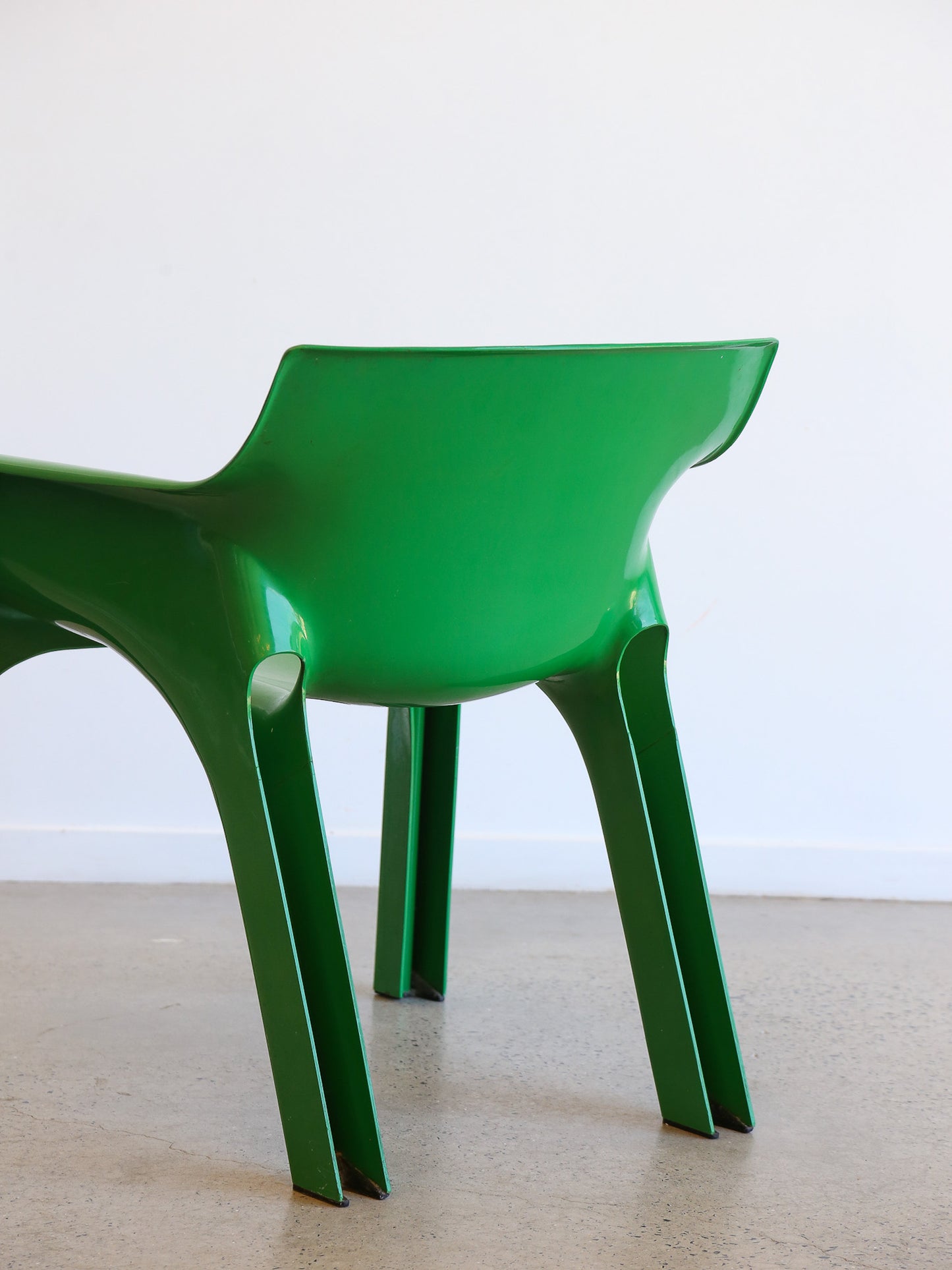 Gaudi Green Chair by Vico Magistretti for Artemide 1970s
