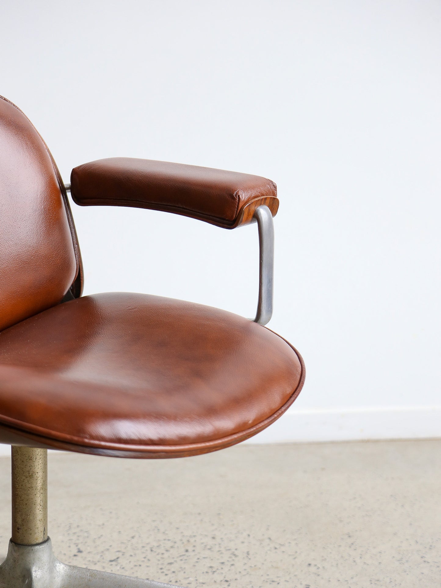Ico Parisi Executive Desk Chair for Mobli Italiani Moderni Rome - Lumini Collections