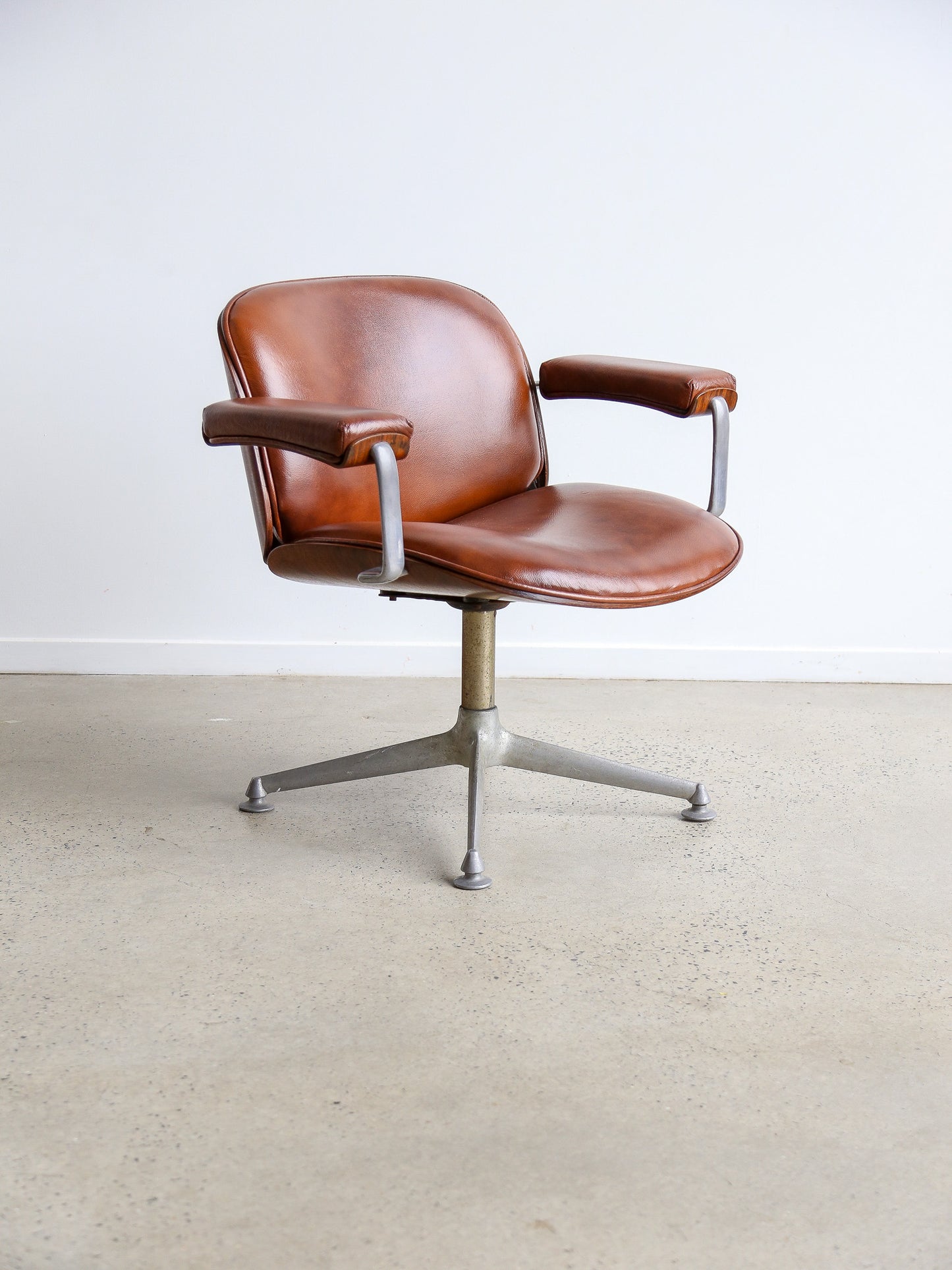 Ico Parisi Executive Desk Chair for Mobli Italiani Moderni Rome - Lumini Collections