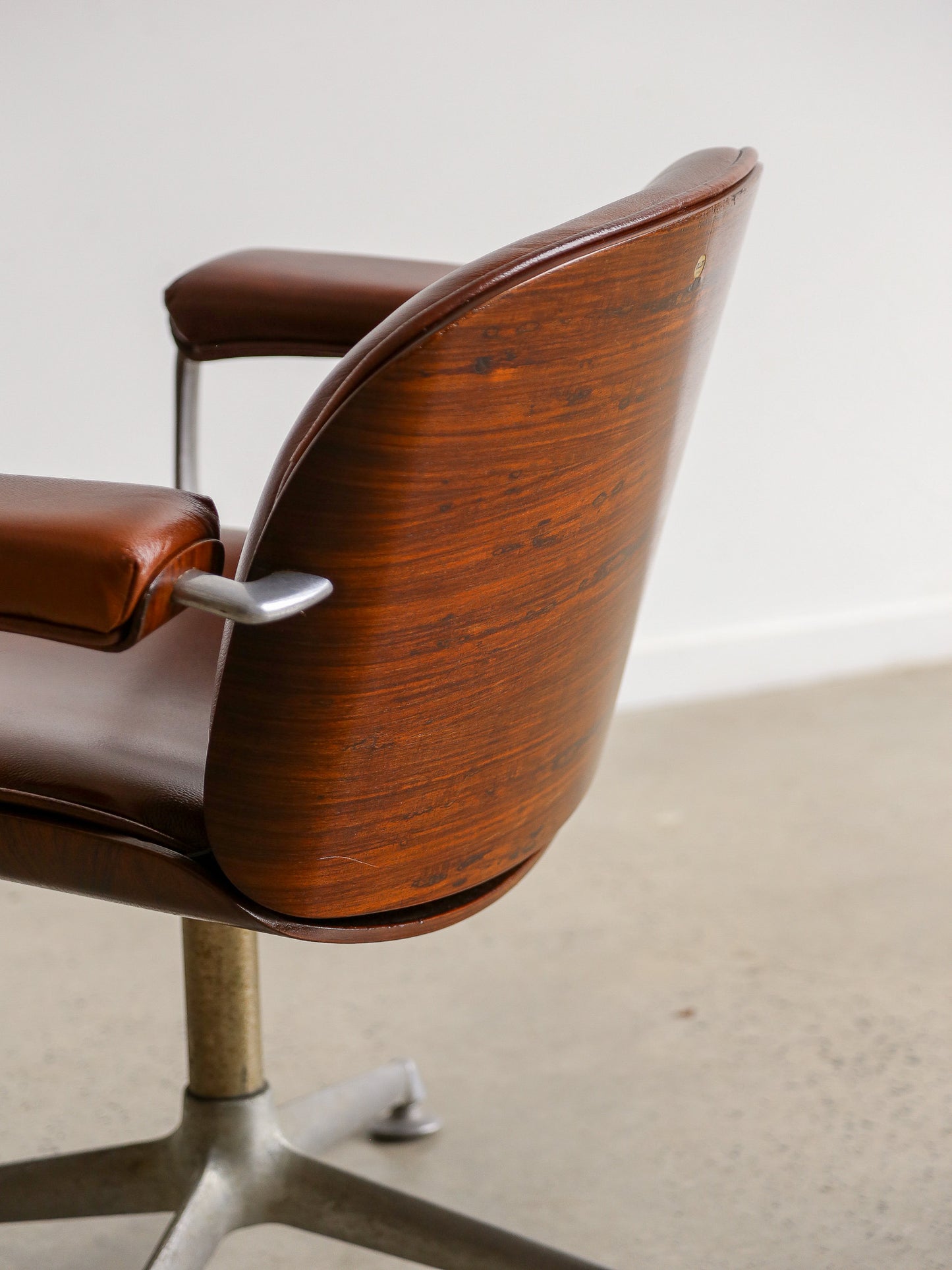 Ico Parisi Executive Desk Chair for Mobli Italiani Moderni Rome - Lumini Collections