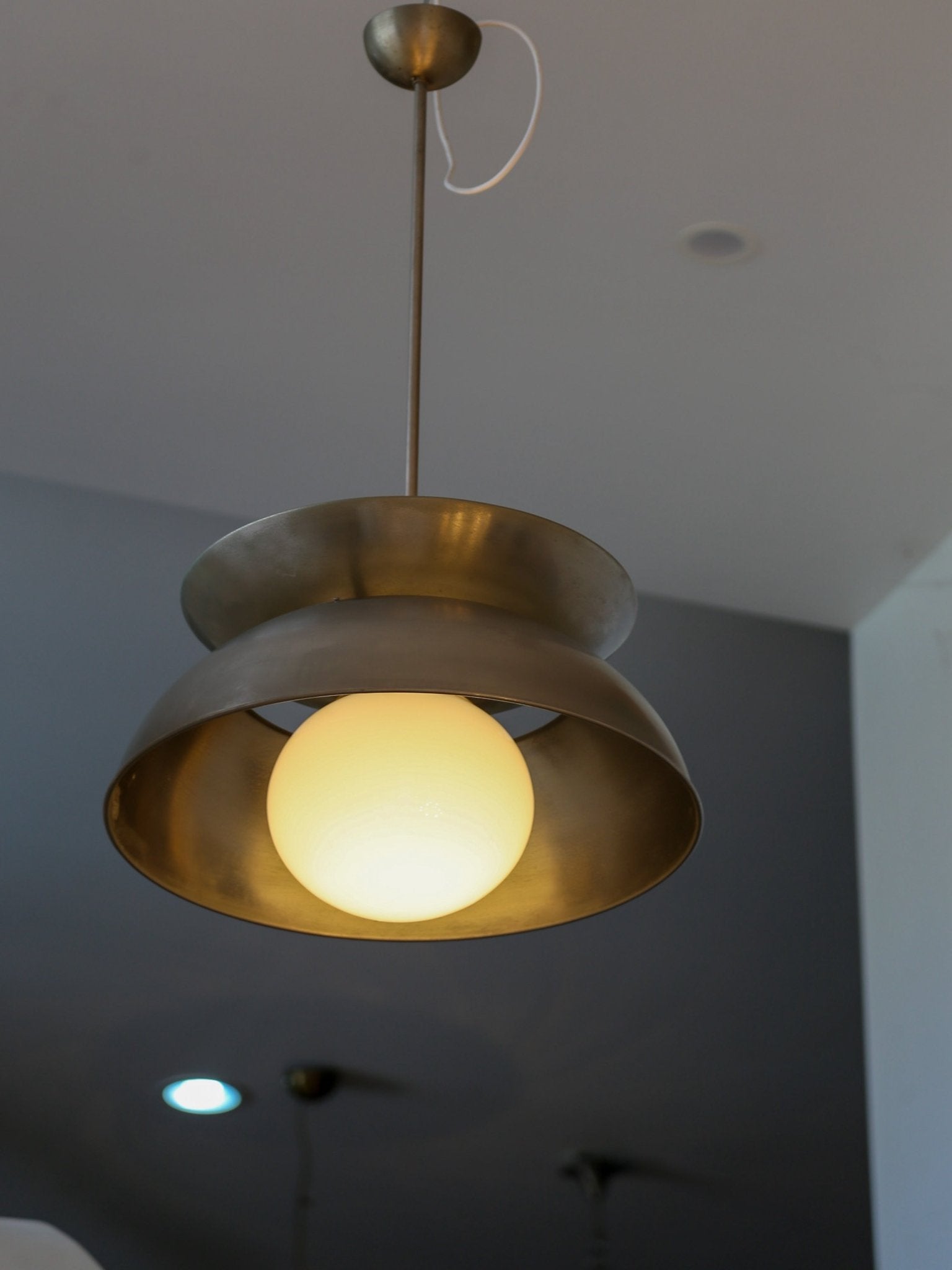 Italian Aluminium Pendant Lamp by Vico Magistretti for Artemide - Lumini Collections