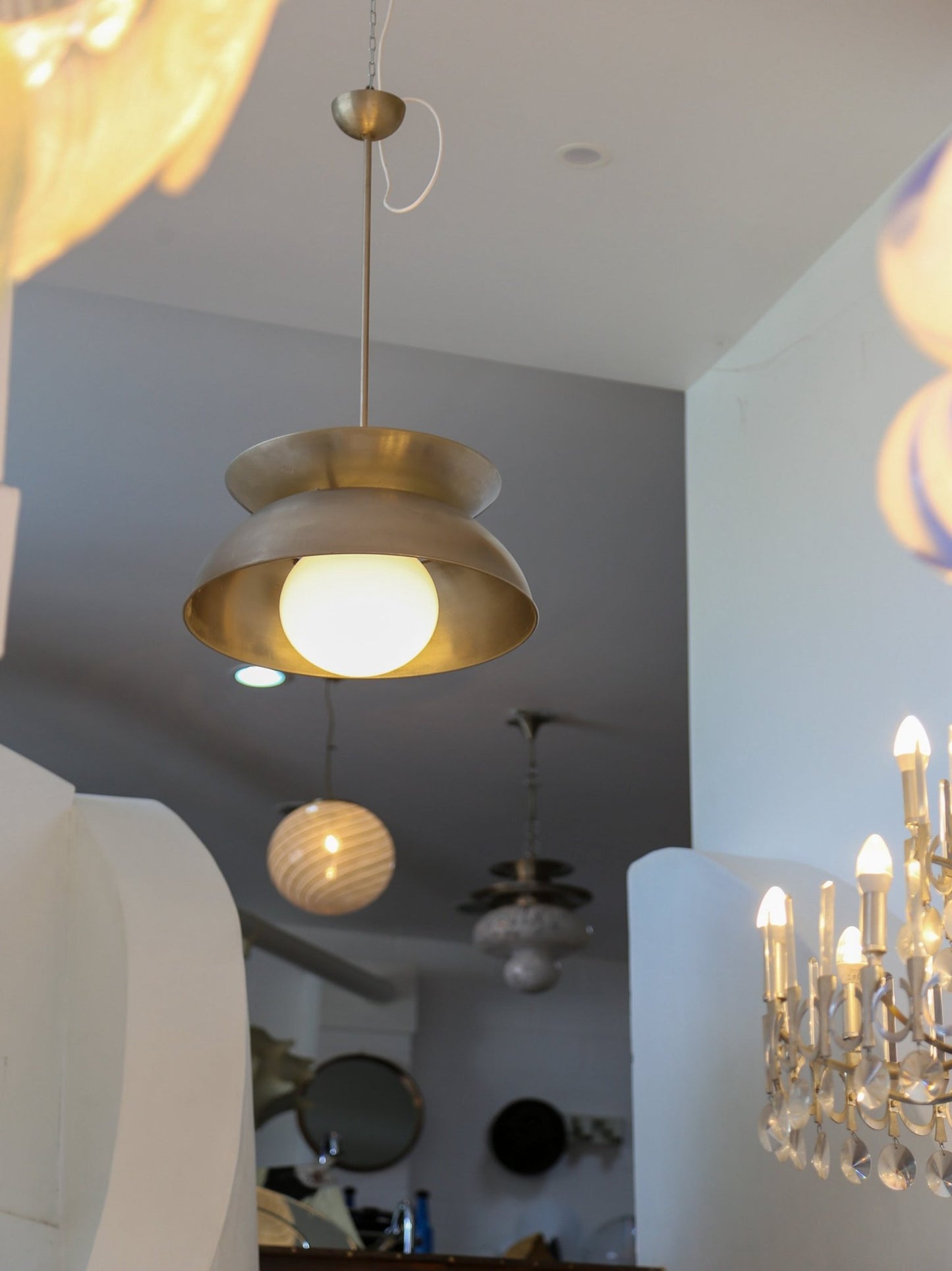 Italian Aluminium Pendant Lamp by Vico Magistretti for Artemide - Lumini Collections