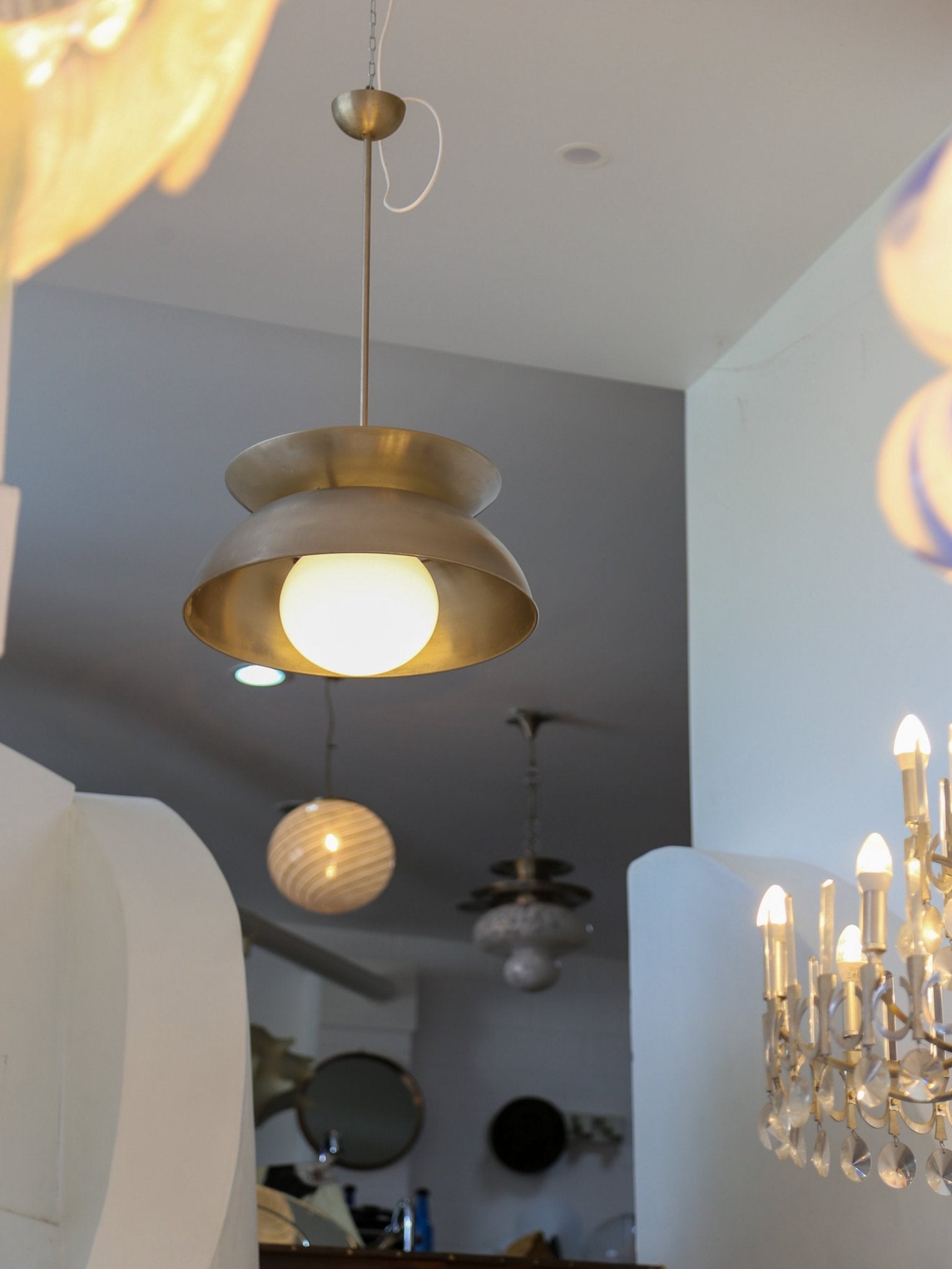 Italian Aluminium Pendant Lamp by Vico Magistretti for Artemide - Lumini Collections