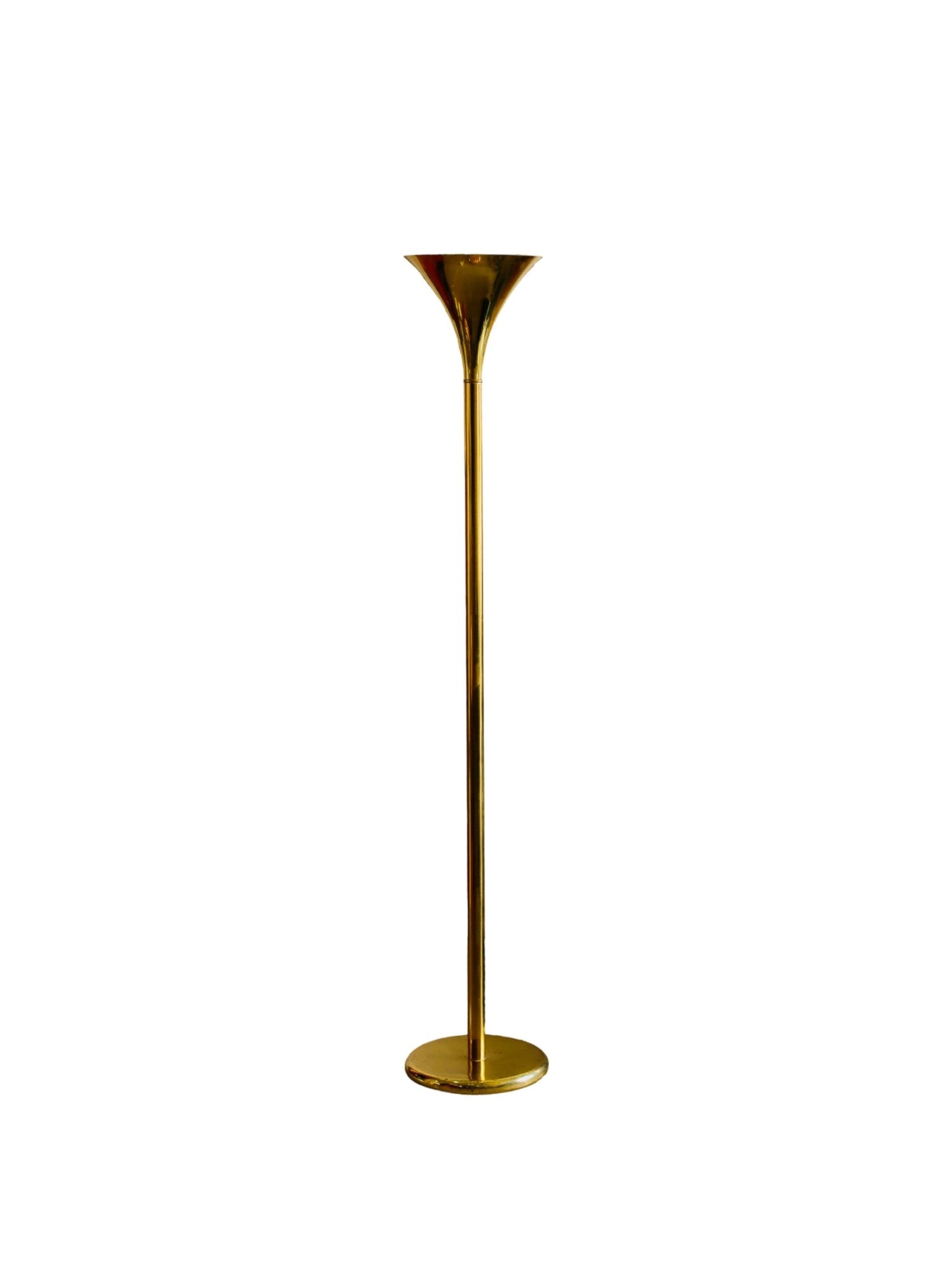 Italian Brass Torchiere Floor Lamp, 1970s - Lumini Collections