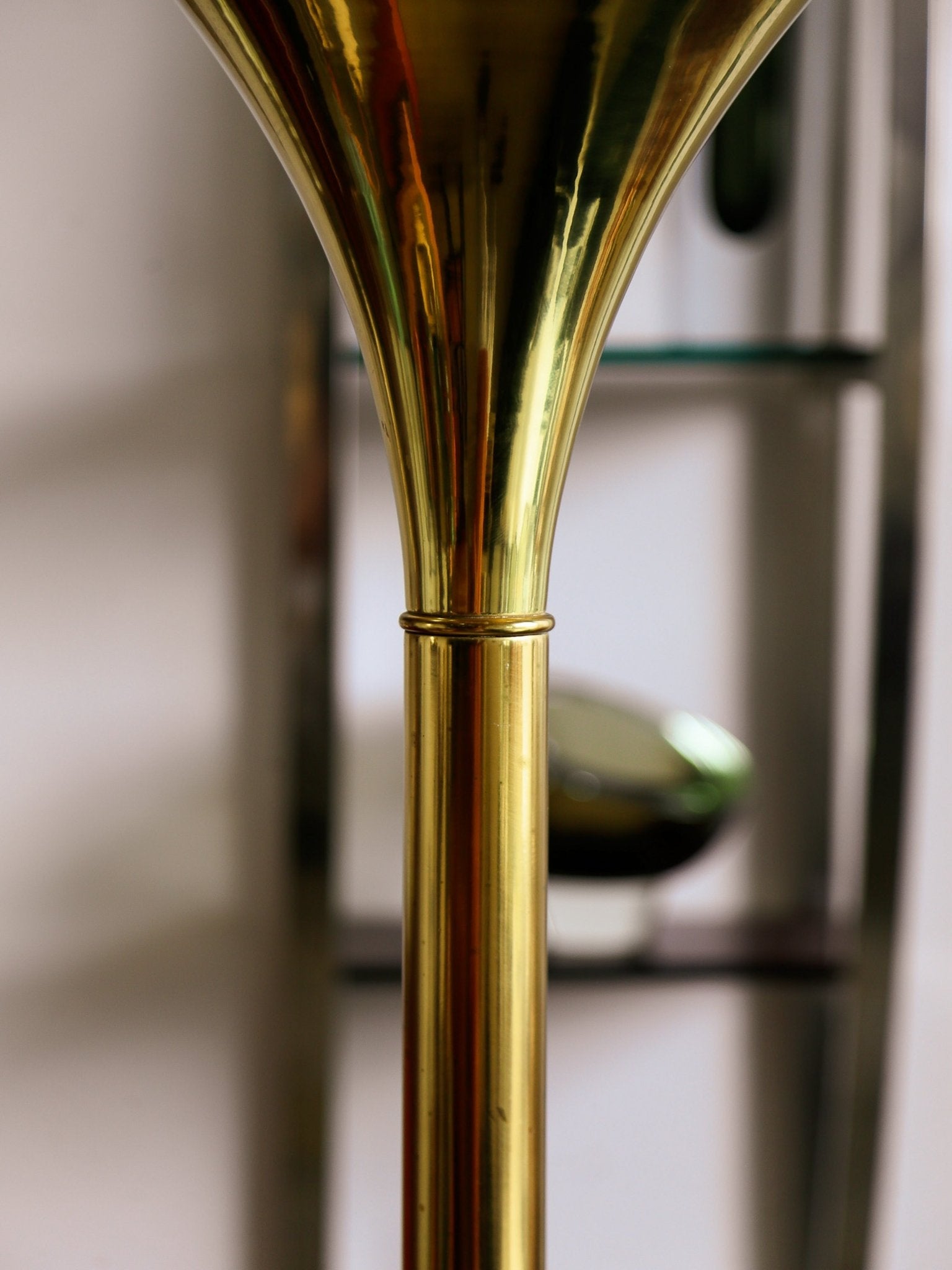 Italian Brass Torchiere Floor Lamp, 1970s - Lumini Collections