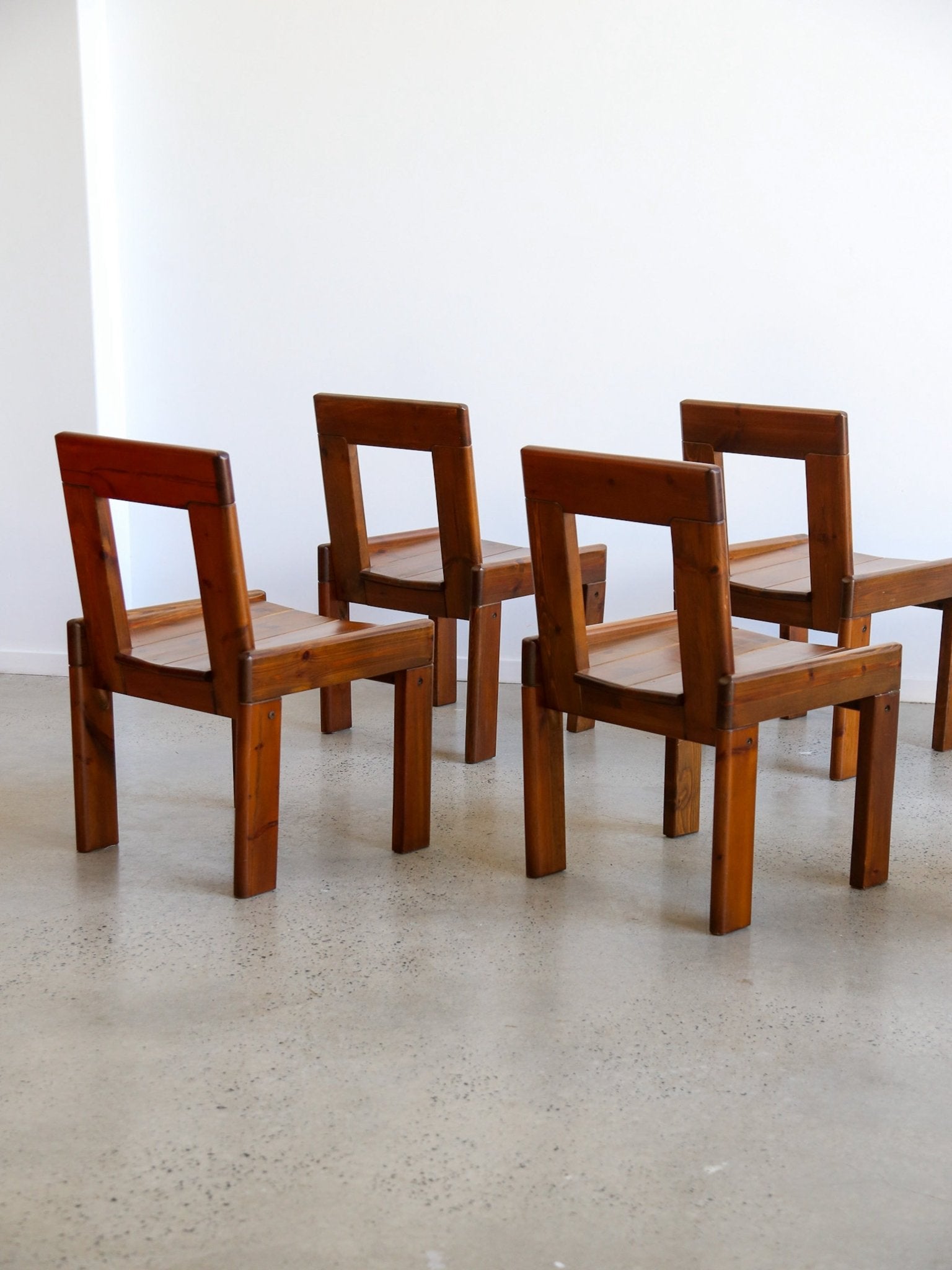 Italian Mid - Century Dining Chairs by Silvio Coppola, 1970s - Lumini Collections